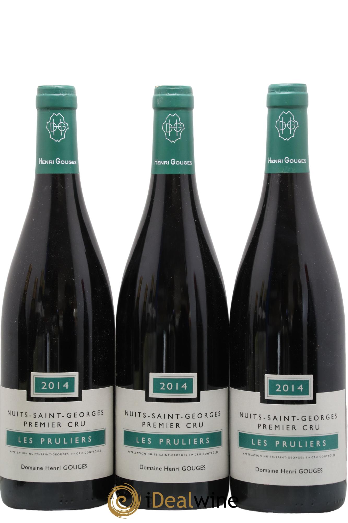 Nuits-Saint-Georges 1er Cru Les Pruliers Henri Gouges 2014 - Lotto di 3 bottiglie - 0
