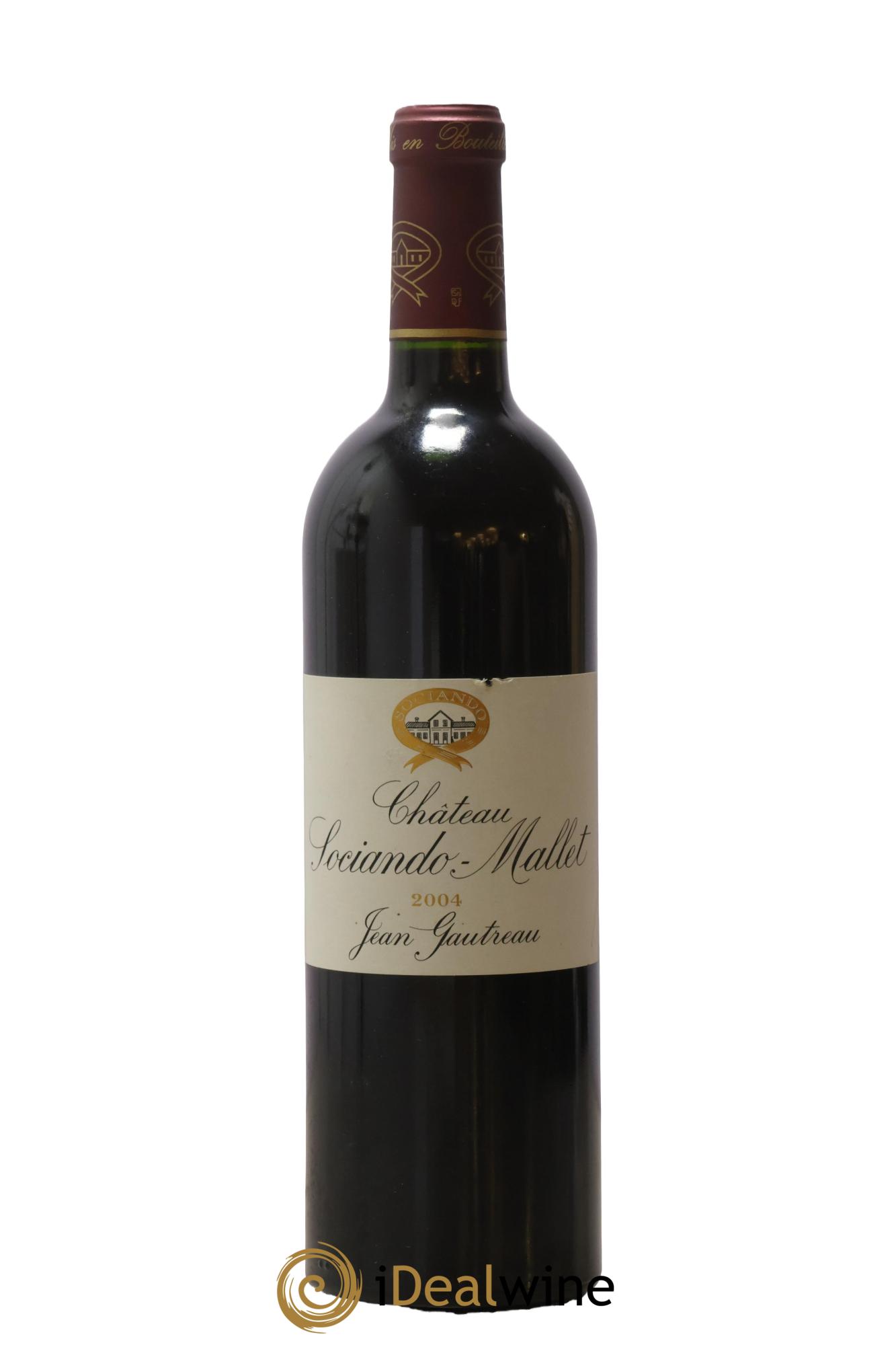 Château Sociando Mallet 2004 - Lot de 1 bouteille - 0