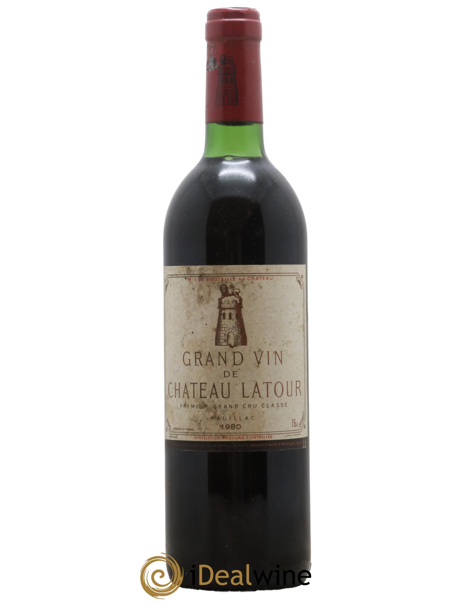 Château Latour 1er Grand Cru Classé 1980 - Lot de 1 bouteille - 0