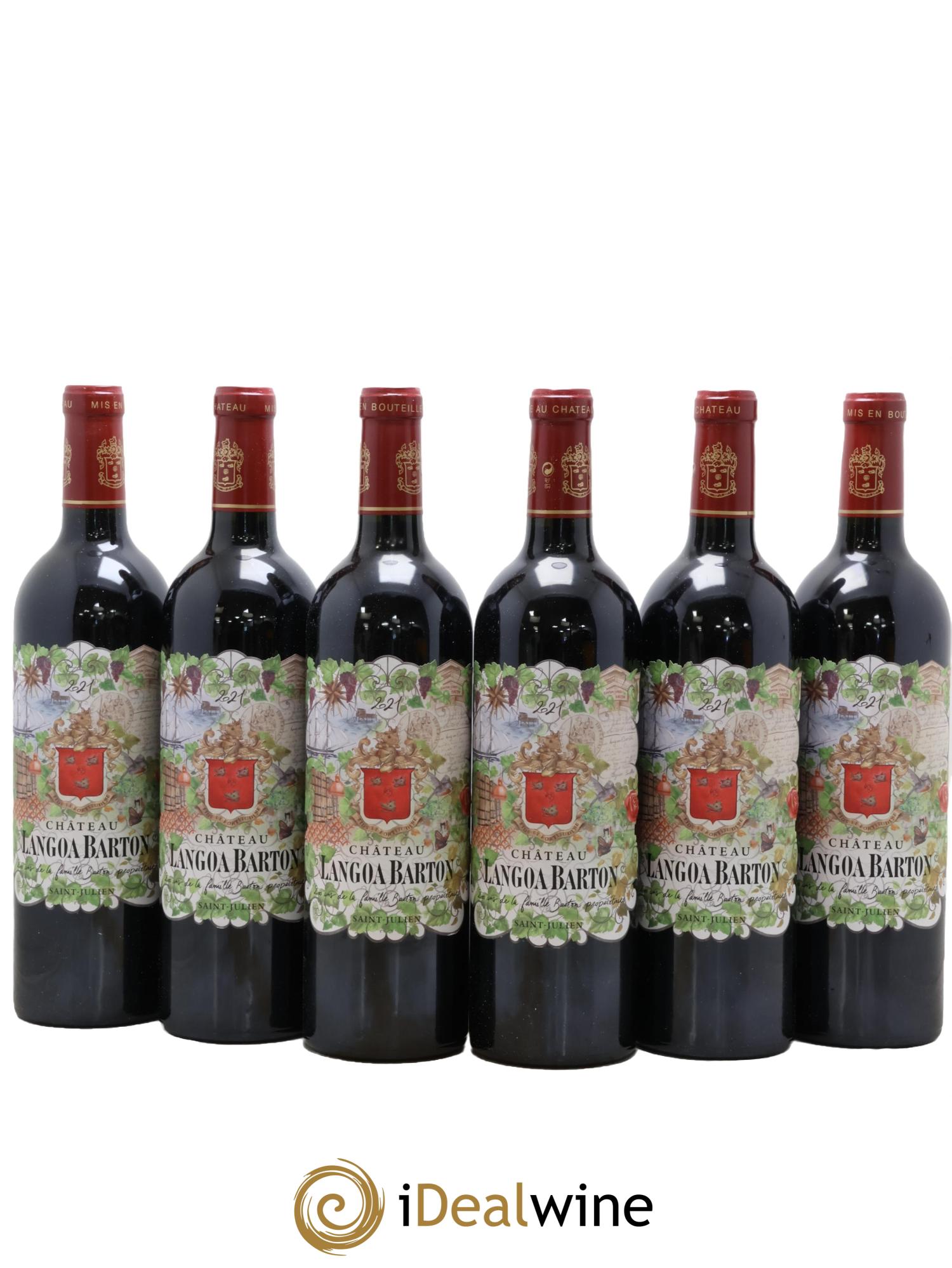 Château Langoa Barton 3ème Grand Cru Classé  2021 - Lot de 6 bouteilles - 0