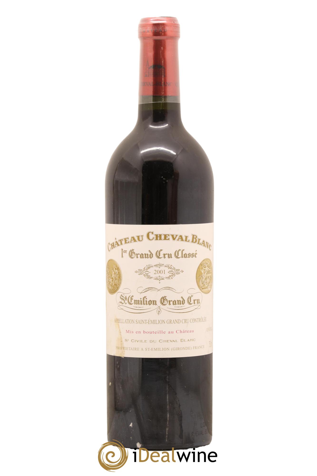 Château Cheval Blanc 1er Grand Cru Classé A 2001 - Lot de 1 bouteille - 0