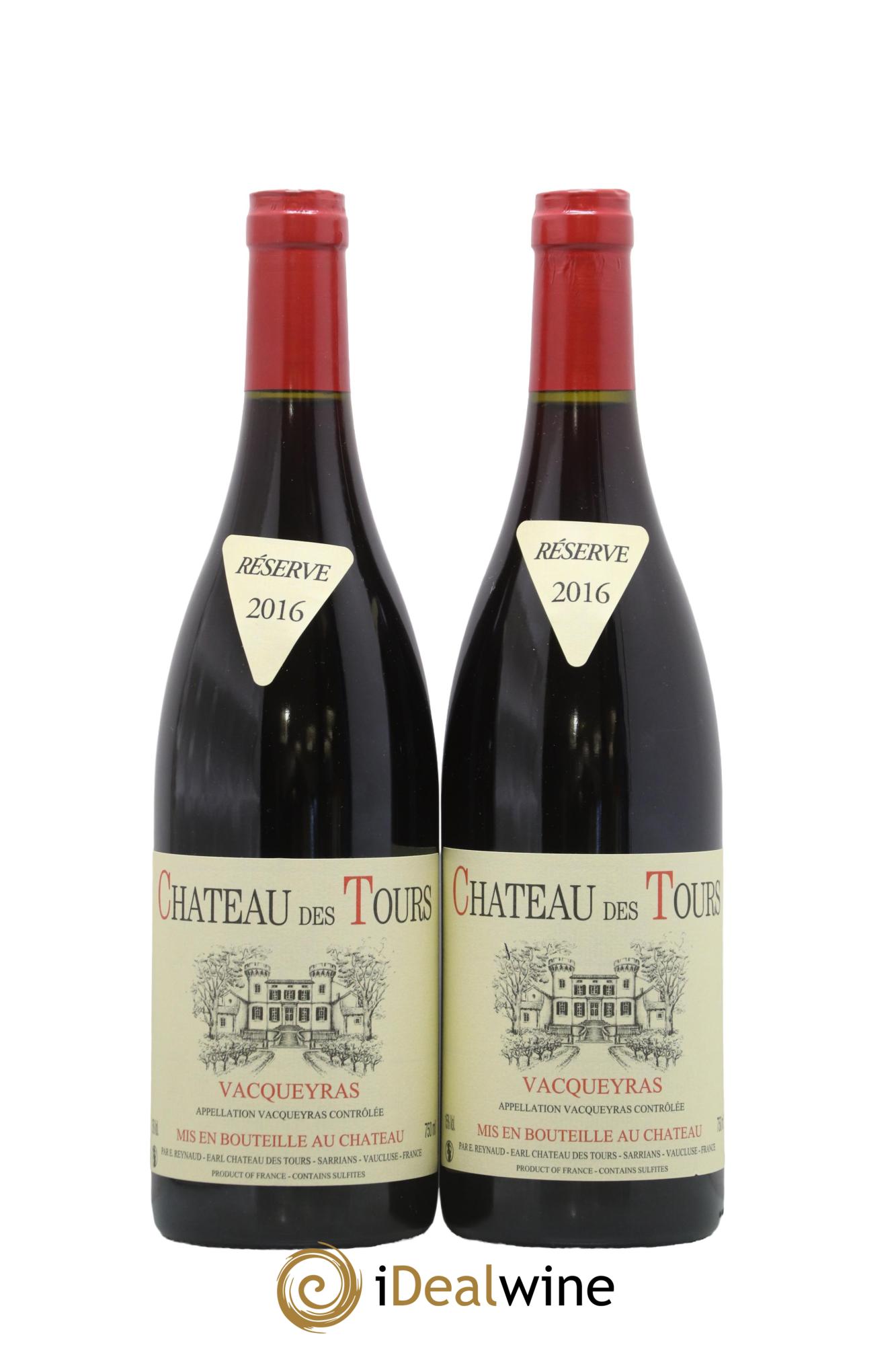 Vacqueyras Château des Tours Emmanuel Reynaud 2016 - Posten von 2 Flaschen - 0