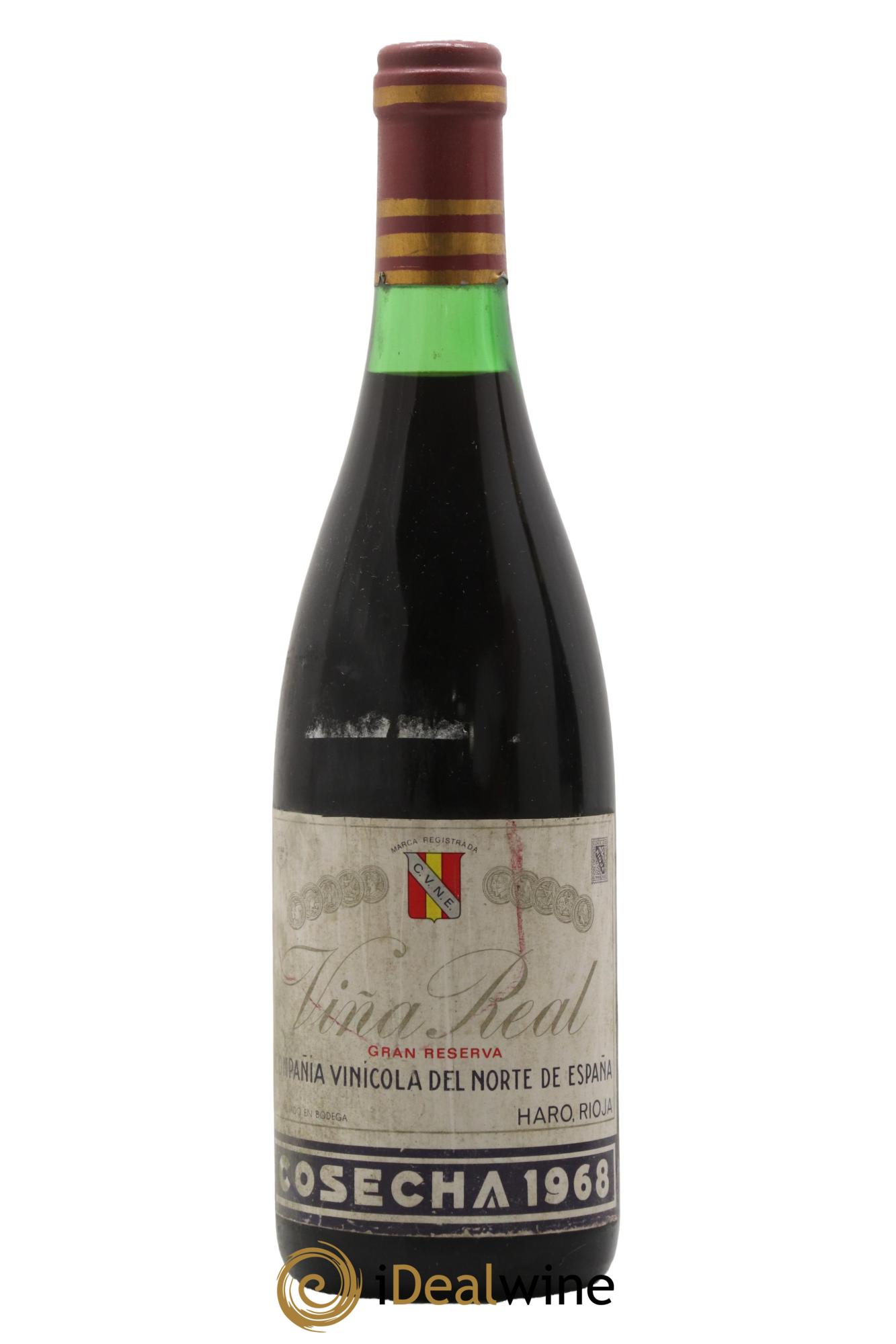 Rioja DOCG Vina Real Gran Reserva Compania Vinicola del Norte de Espana 1968 - Lot de 1 bouteille - 0