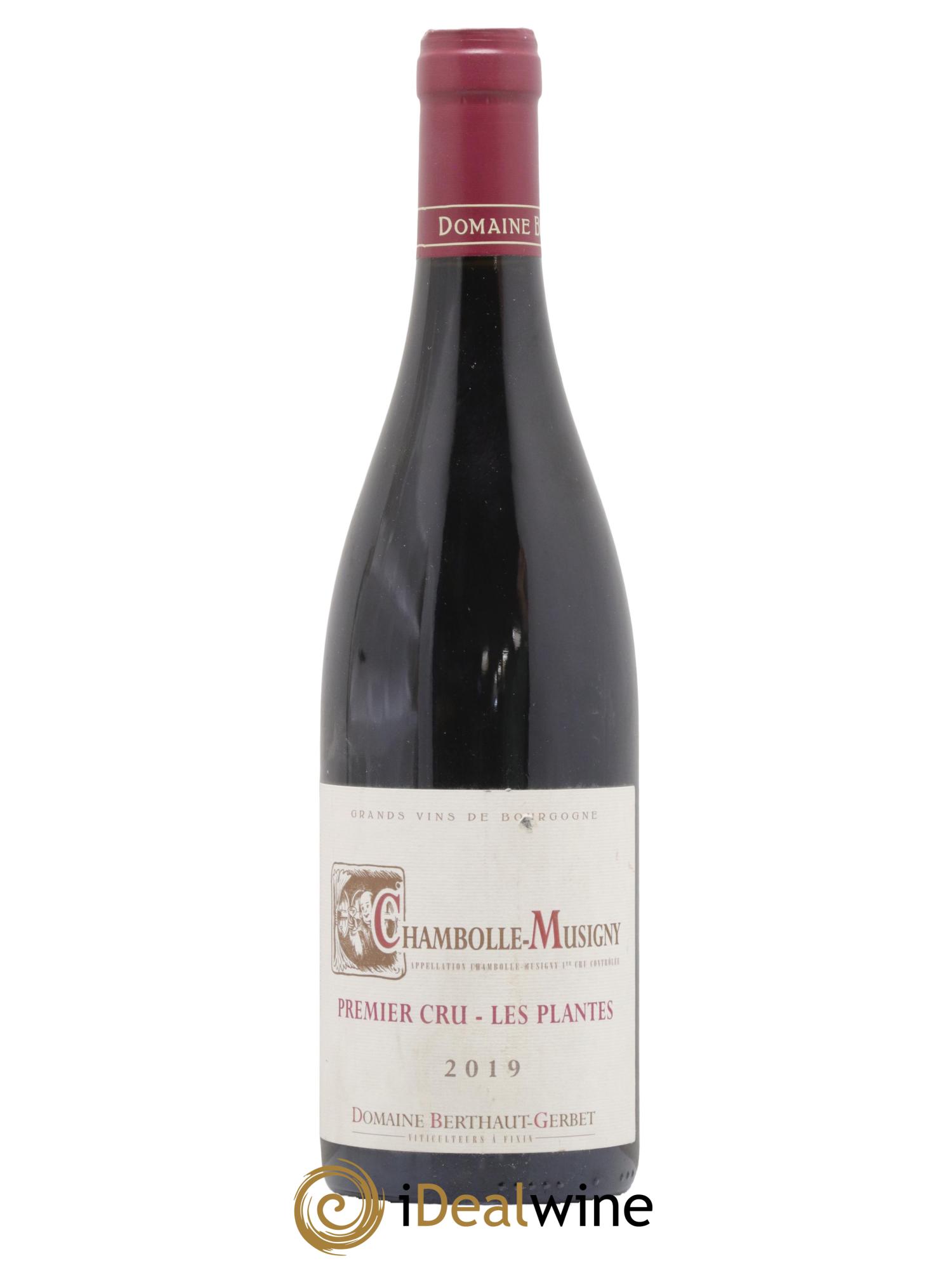 Chambolle-Musigny 1er Cru Les Plantes Berthaut Gerbet (Domaine) 2019 - Lot de 1 bouteille - 0