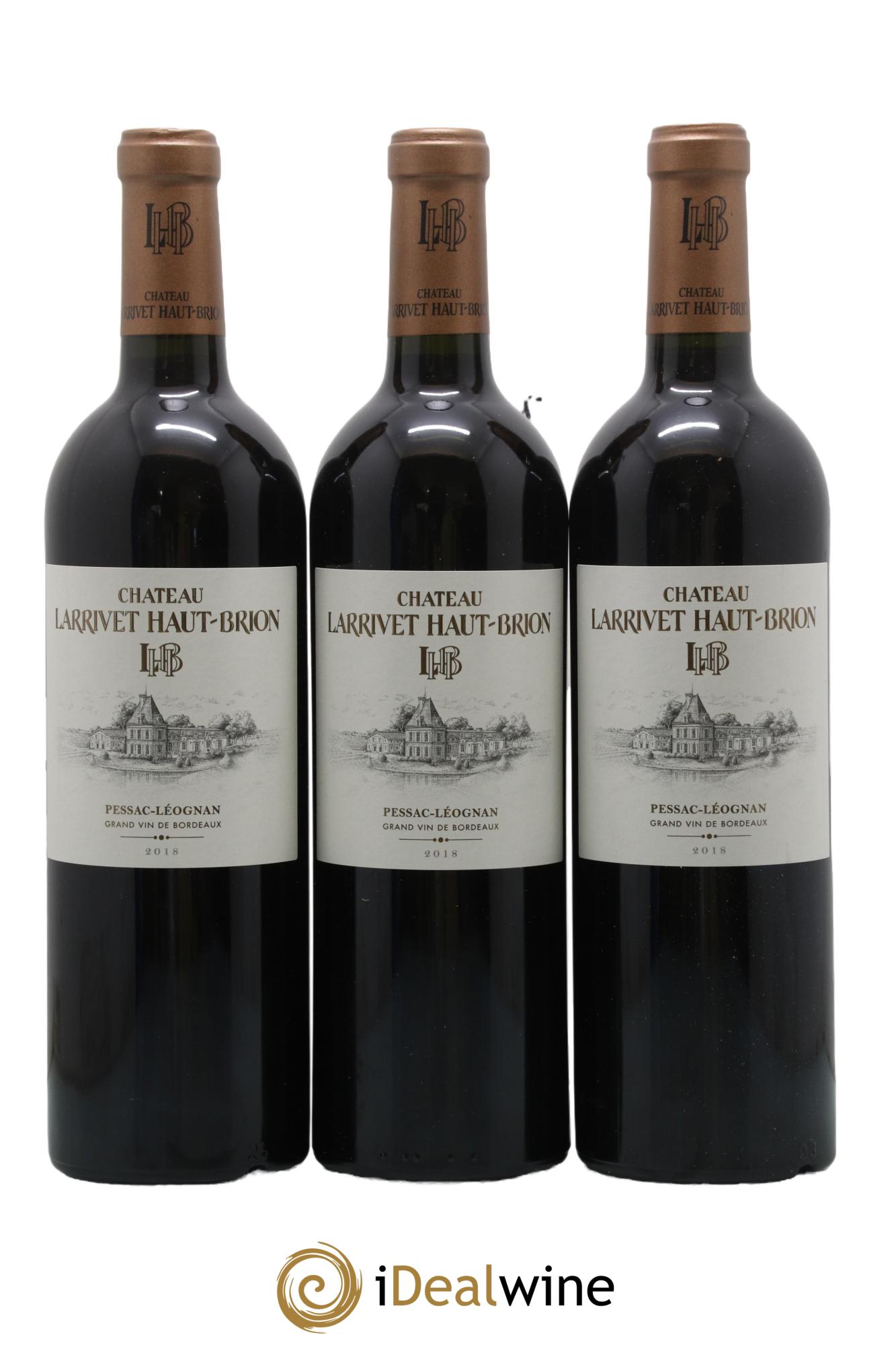 Château Larrivet Haut-Brion 2018 - Lotto di 6 bottiglie - 1
