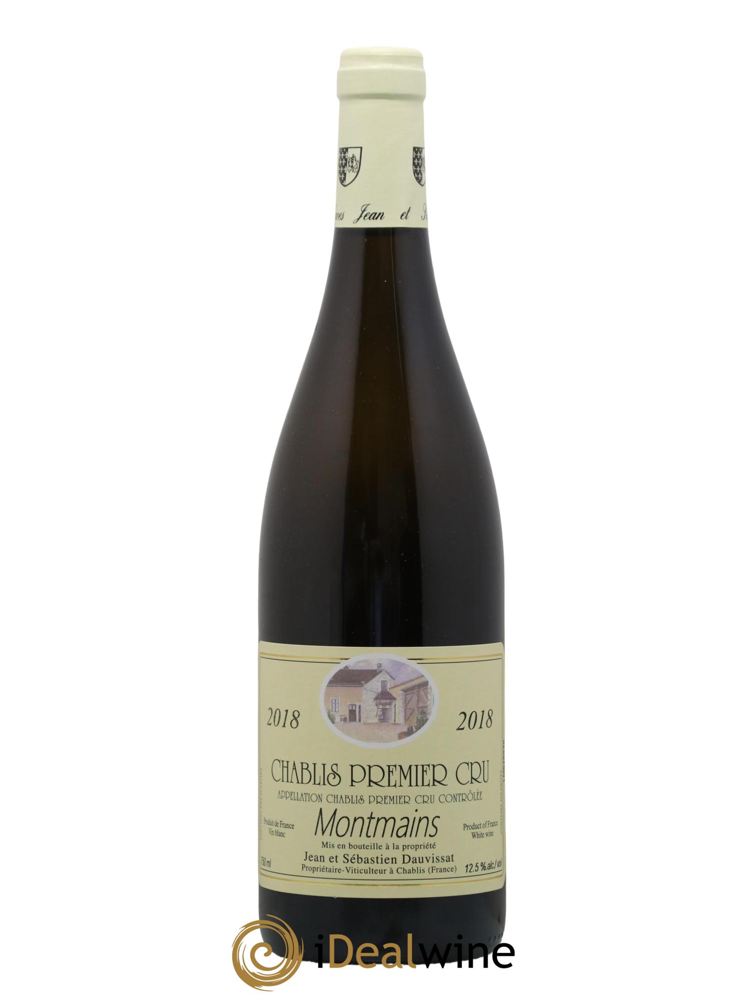 Chablis 1er Cru Montmains Jean Dauvissat (Domaine) 2018 - Lot de 1 bouteille - 0