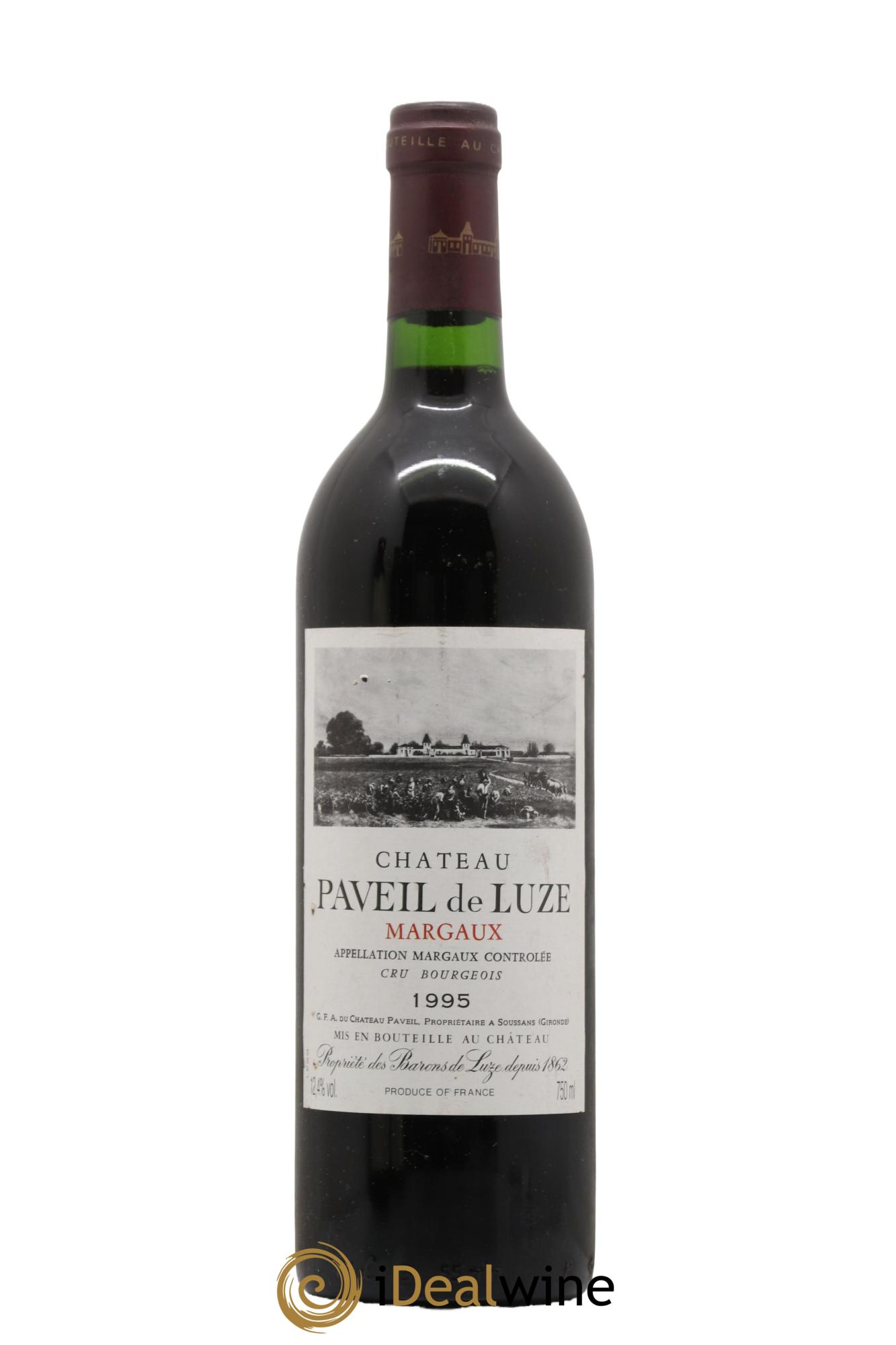 Château Paveil de Luze Cru Bourgeois 1995 - Lot de 1 bouteille - 0