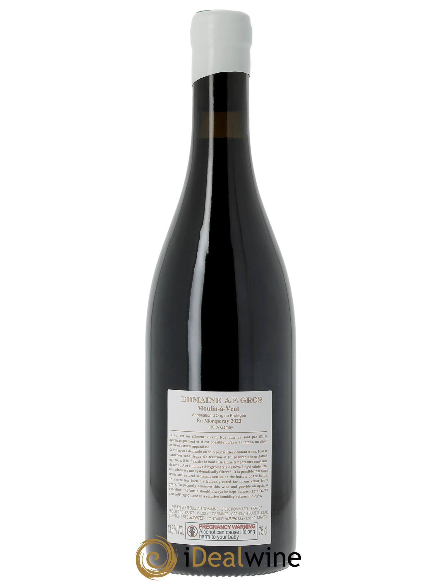 Moulin à Vent En Mortperay A.-F. Gros  2023 - Lot de 1 bouteille - 1