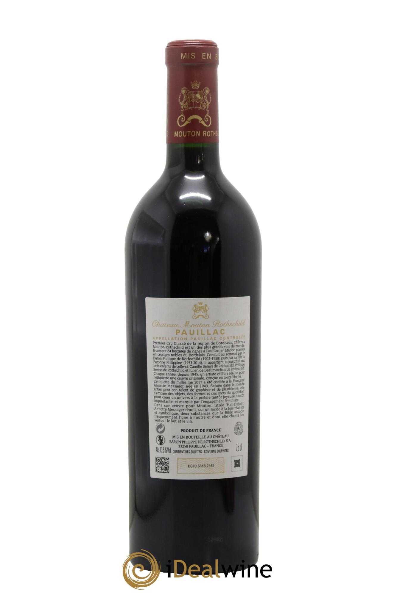 Château Mouton Rothschild 1er Grand Cru Classé 2017 - Lotto di 1 bottiglia - 1