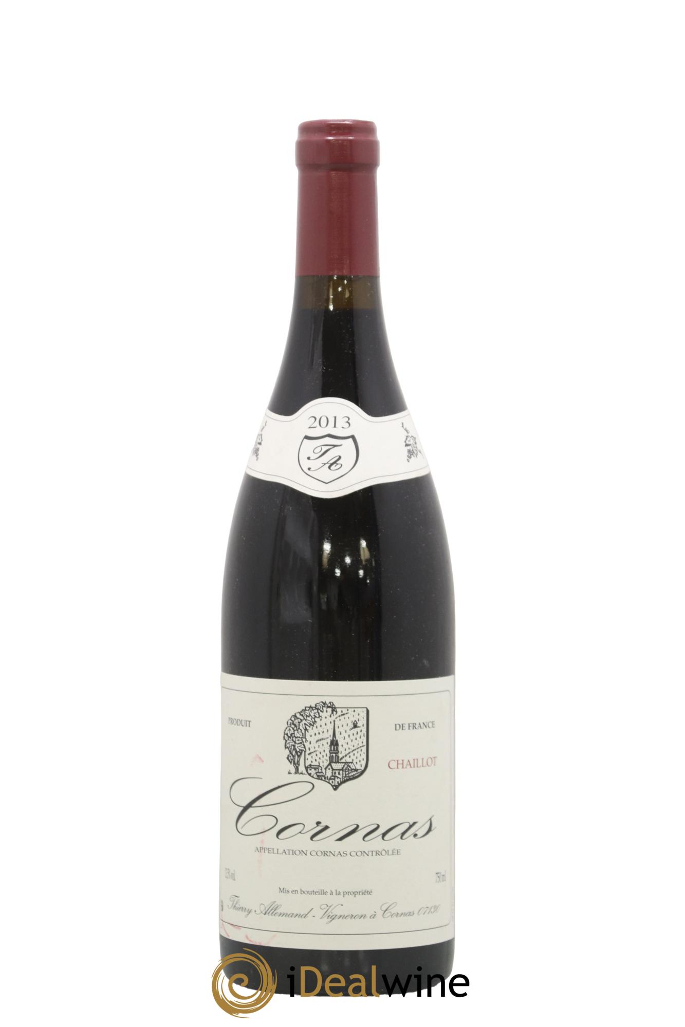 Cornas Chaillot Thierry Allemand 2013 - Lot de 1 bouteille - 0