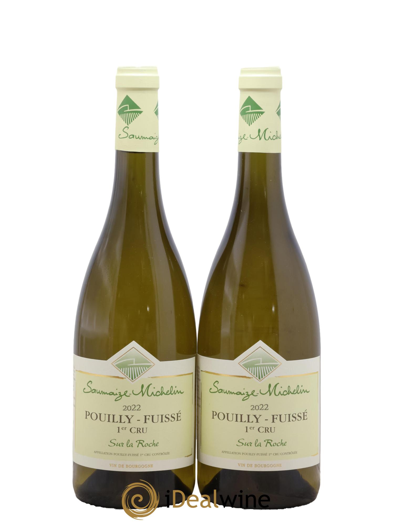 Pouilly-Fuissé 1er Cru Sur la roche Saumaize-Michelin 2022 - Lot of 2 bottles - 0