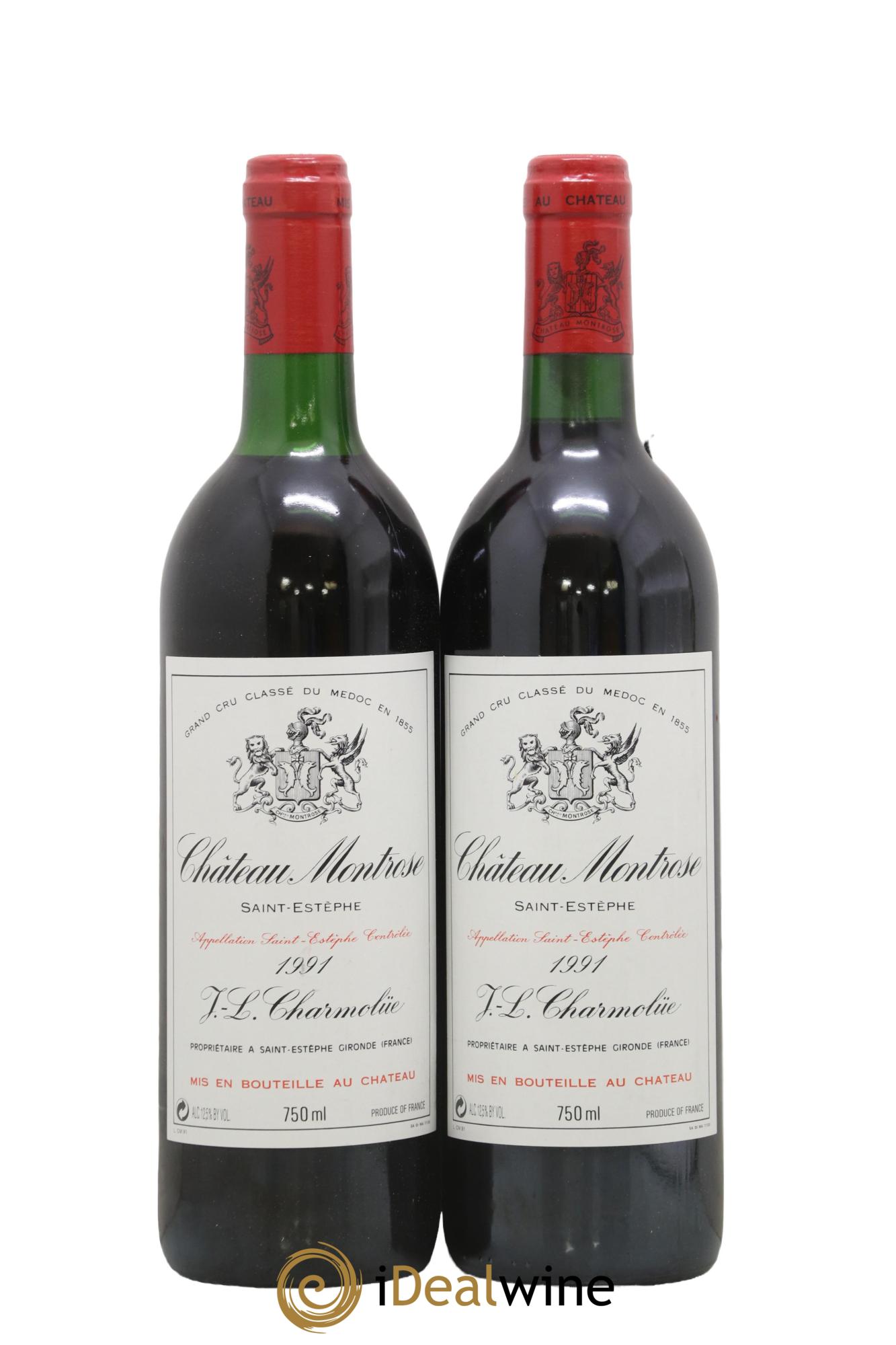 Château Montrose 2ème Grand Cru Classé 1991 - Lot de 2 bouteilles - 0