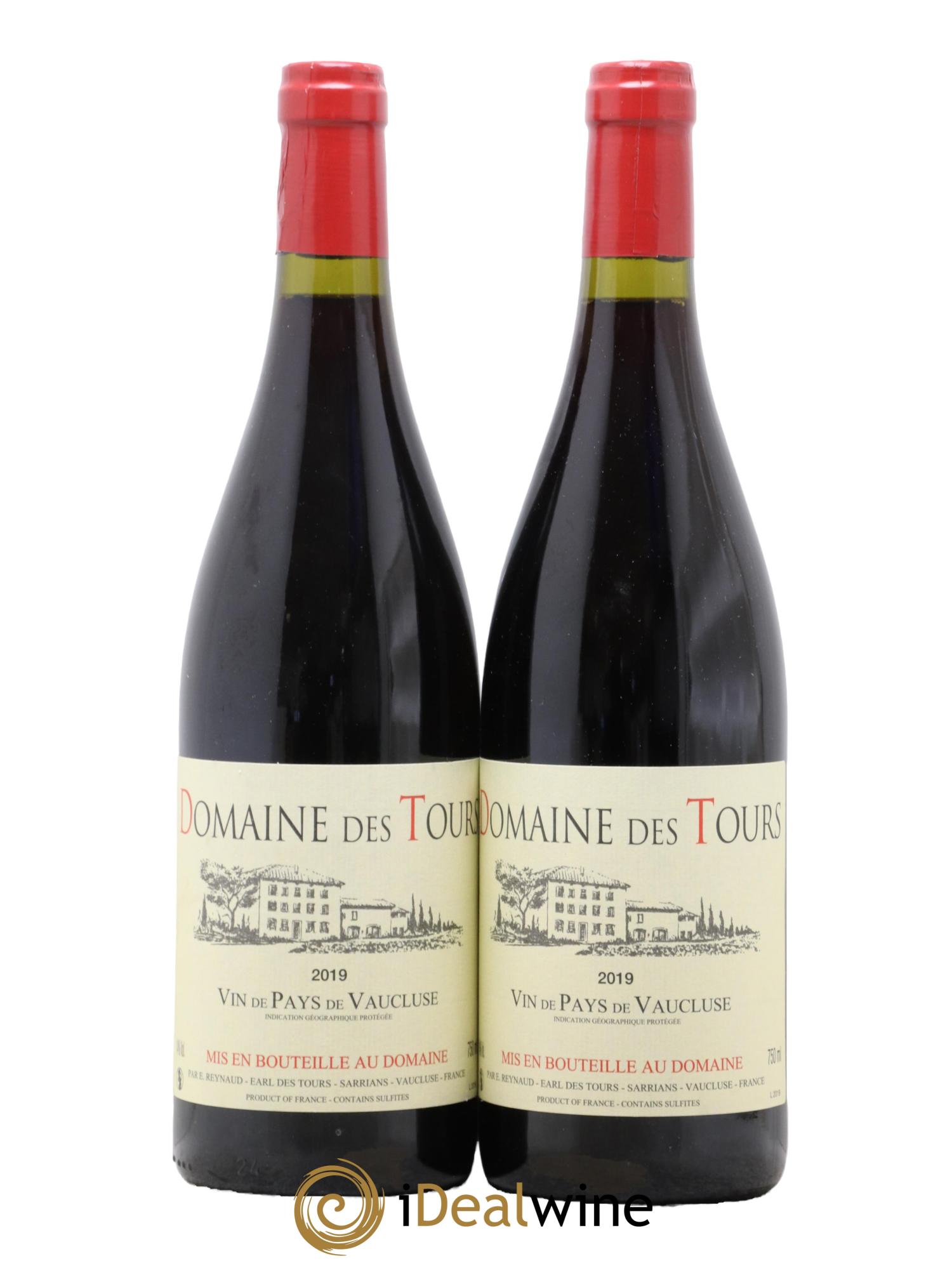Vaucluse (Vin de Pays de Vaucluse) Domaine des Tours Emmanuel Reynaud 2019 - Lot de 2 bouteilles - 0