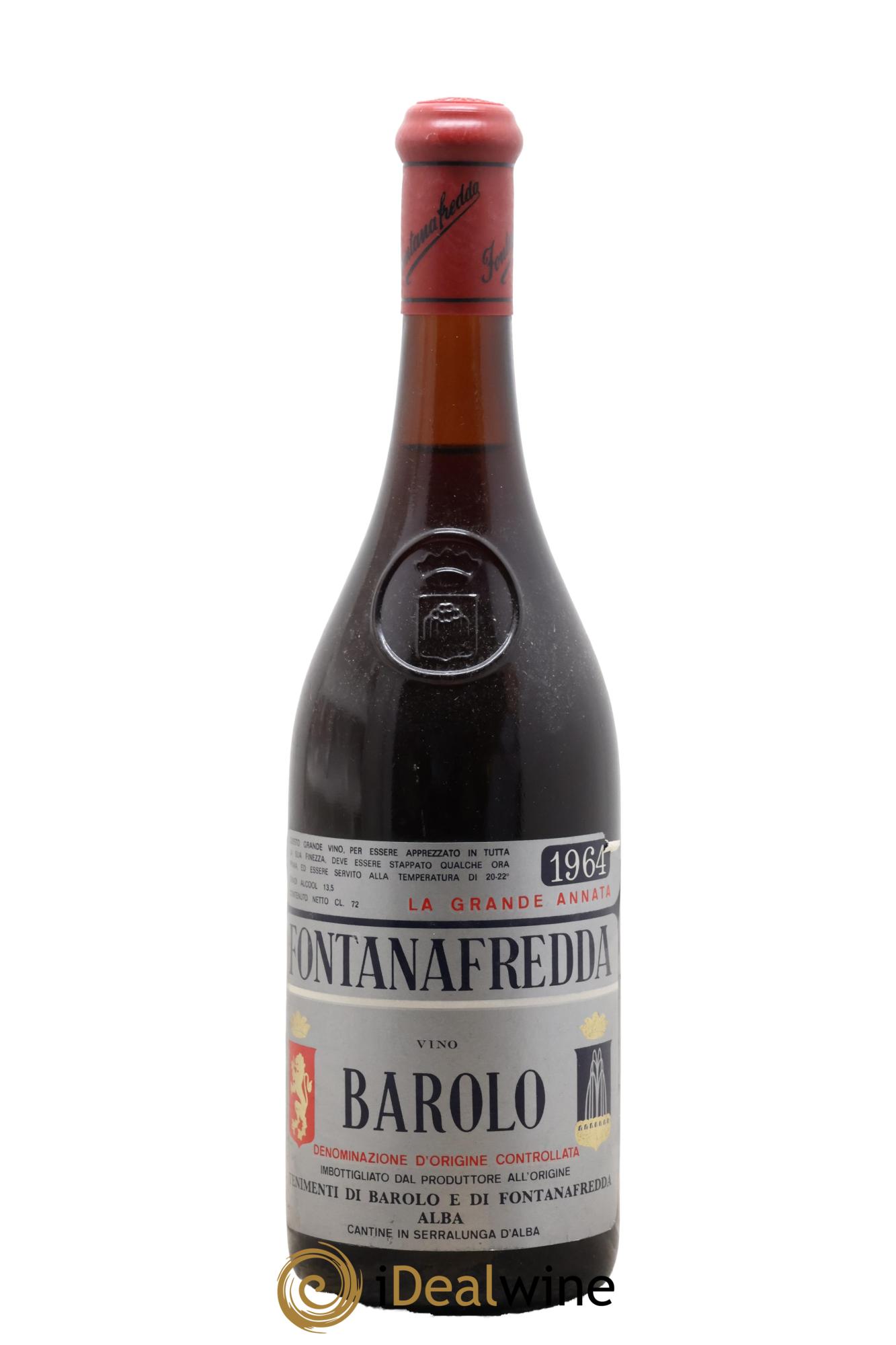 Barolo DOCG Fontanafredda 1964 - Lot de 1 bouteille - 0