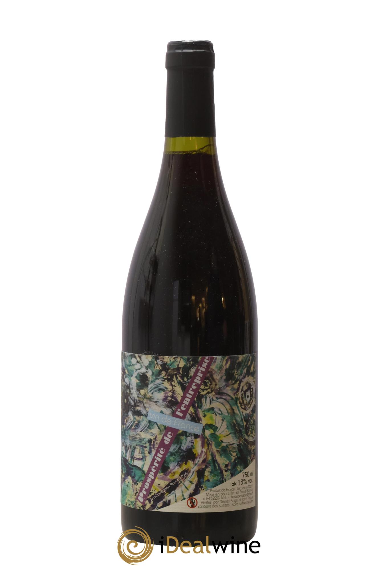 Vin de France Prospérité de l'entreprise Daniel Sage 2021 - Lot de 1 bouteille - 0