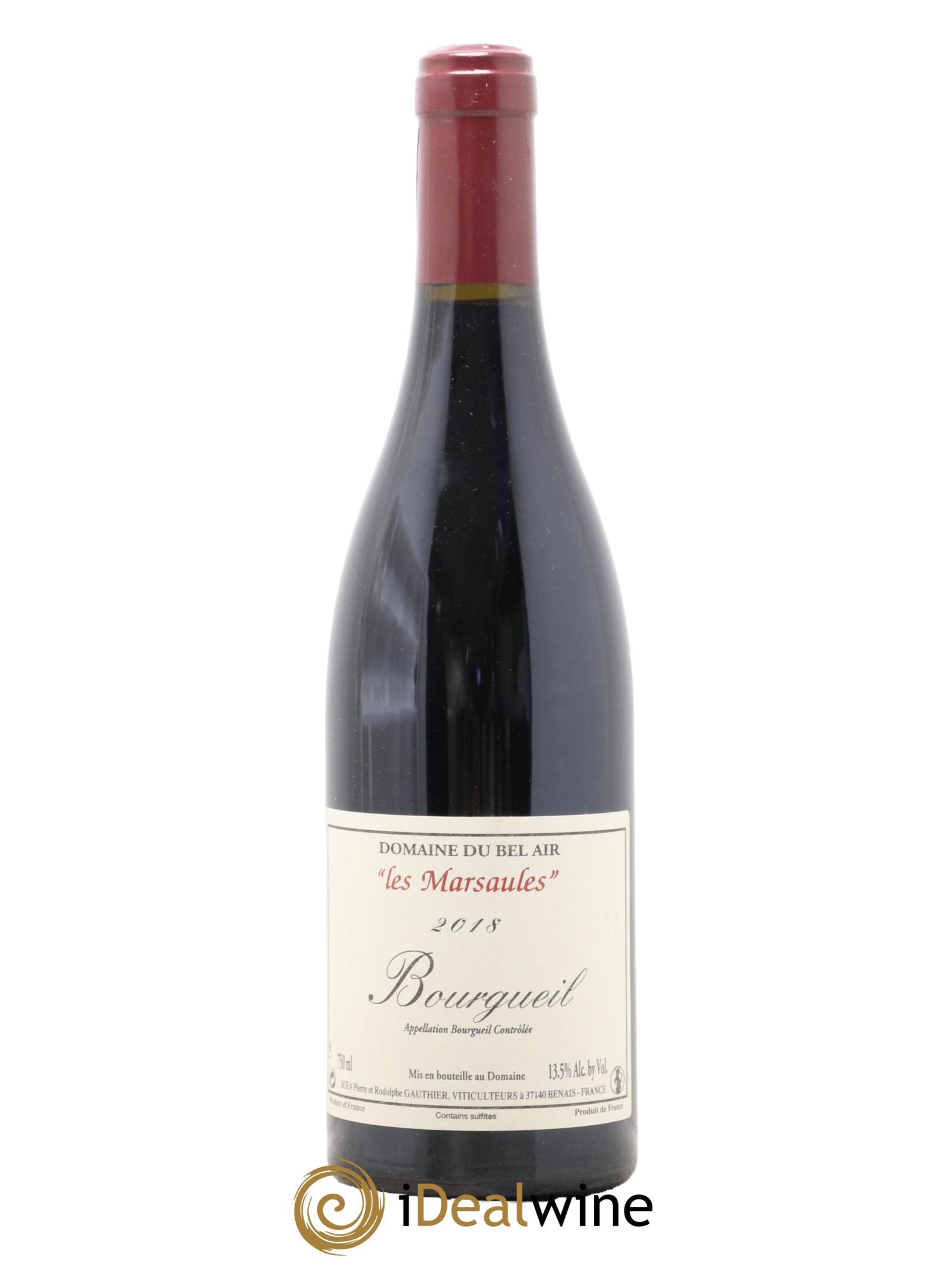 Bourgueil Marsaules Domaine du Bel Air 2018 - Lot de 1 bouteille - 0