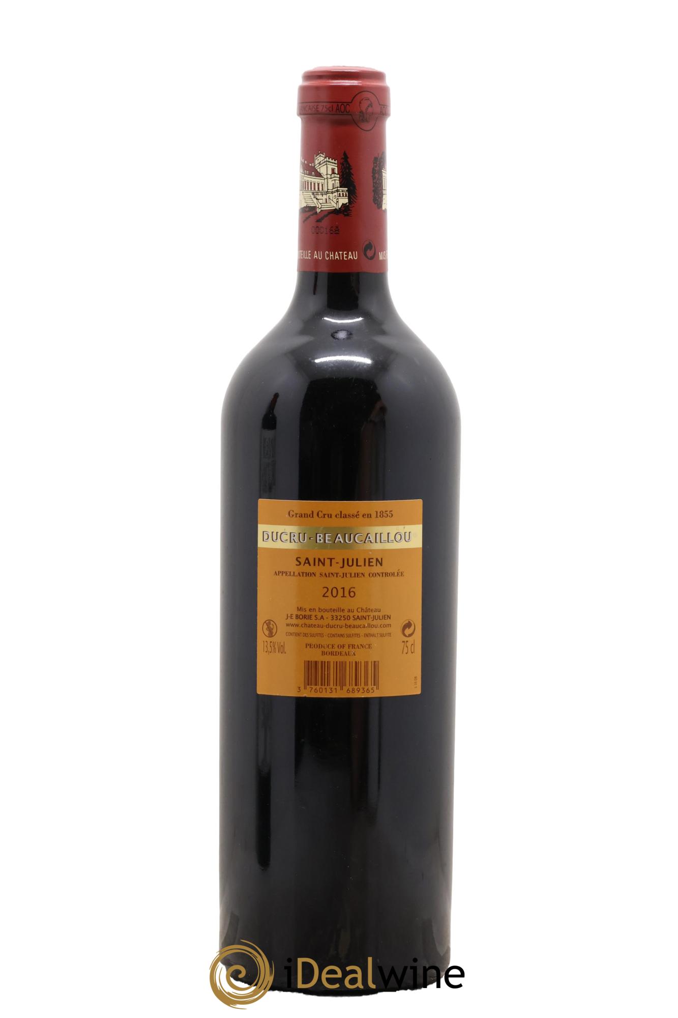 Château Ducru Beaucaillou 2ème Grand Cru Classé 2016 - Posten von 1 Flasche - 1