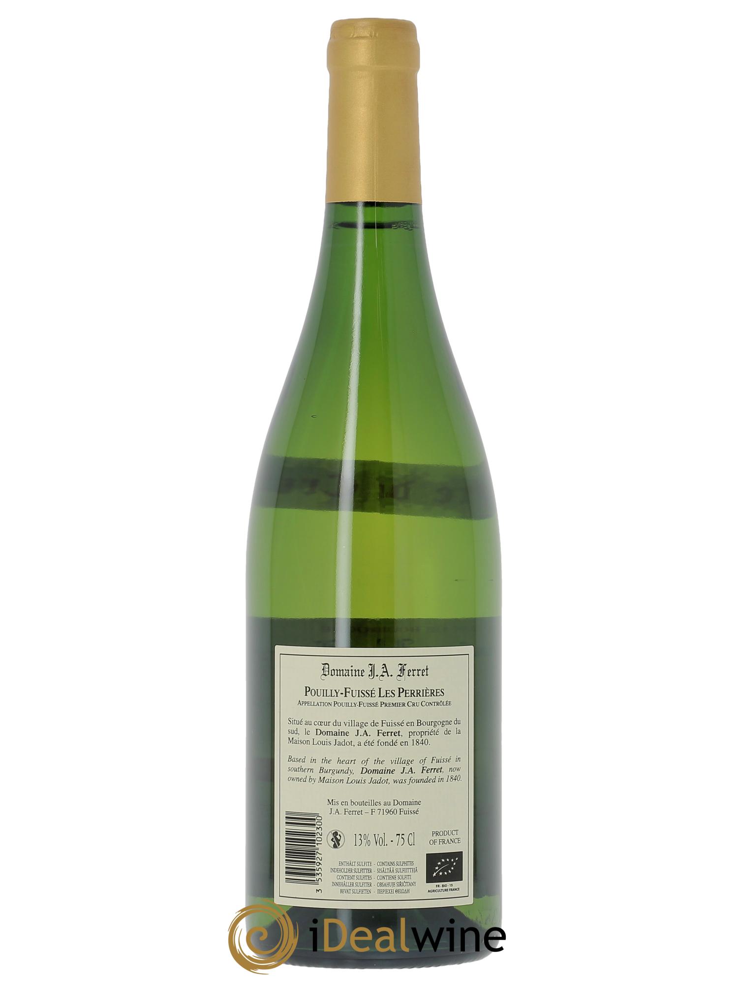 Pouilly-Fuissé Tête de Cru Les Perrières J.A. Ferret (Domaine)  2023 - Lotto di 1 bottiglia - 1