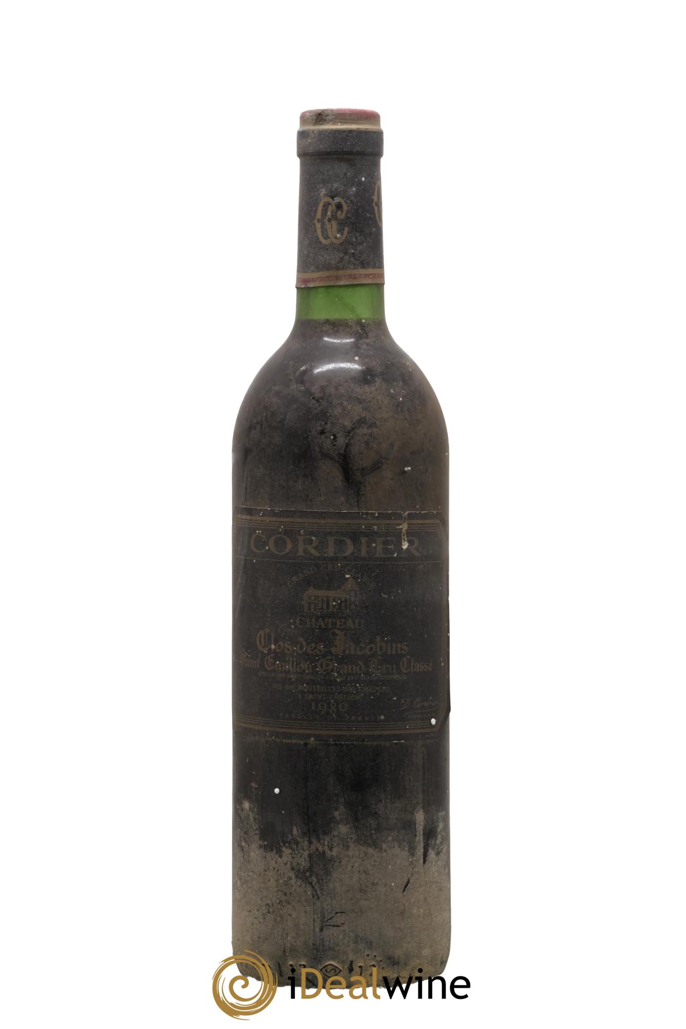 Château Clos des Jacobins Grand Cru Classé 1980 - Lot de 1 bouteille - 0