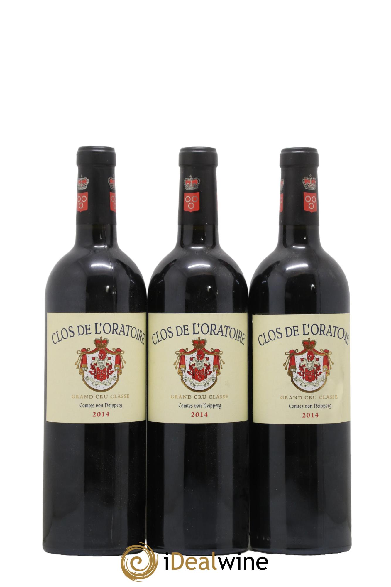 Clos de l'Oratoire Grand Cru Classé 2014 - Lot de 3 bouteilles - 0