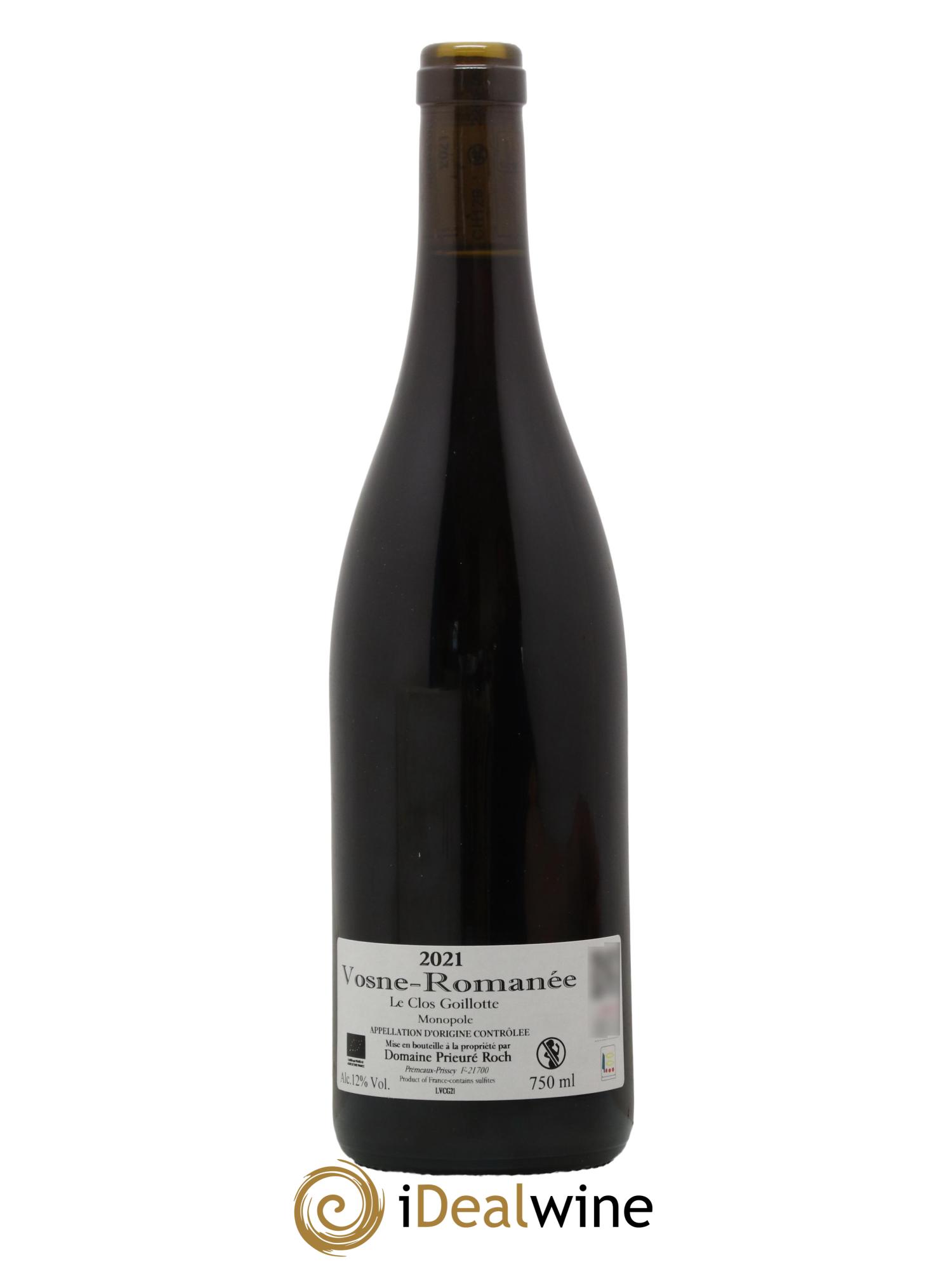 Vosne-Romanée Le Clos Goillotte Prieuré Roch 2021 - Posten von 1 Flasche - 1