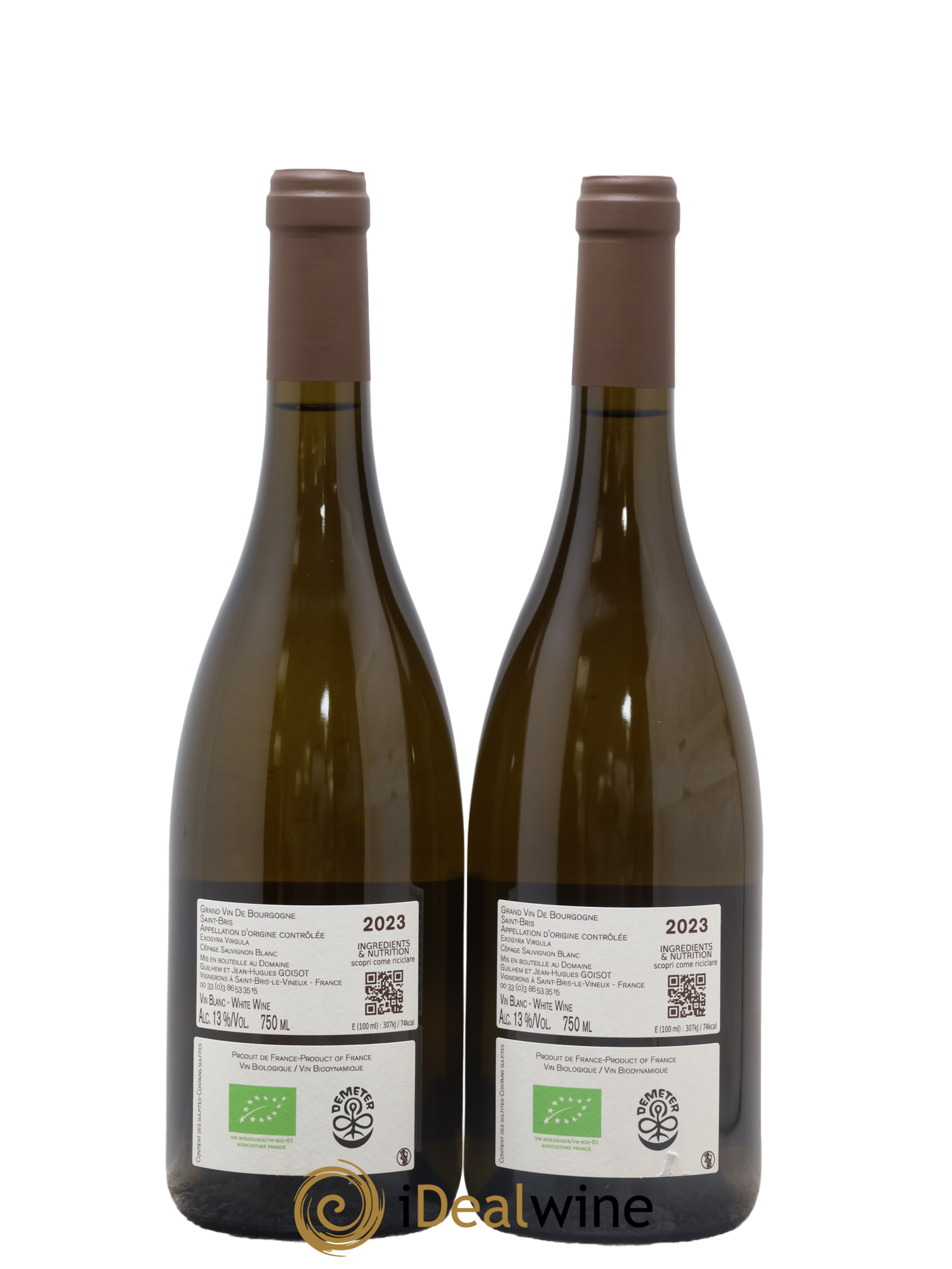 Saint-Bris Exogyra Virgula Goisot 2023 - Lot de 2 bouteilles - 1