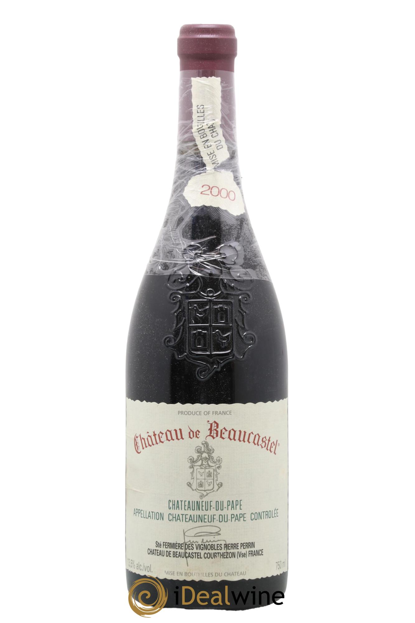 Châteauneuf-du-Pape Château de Beaucastel Famille Perrin 2000 - Lot de 1 bouteille - 0