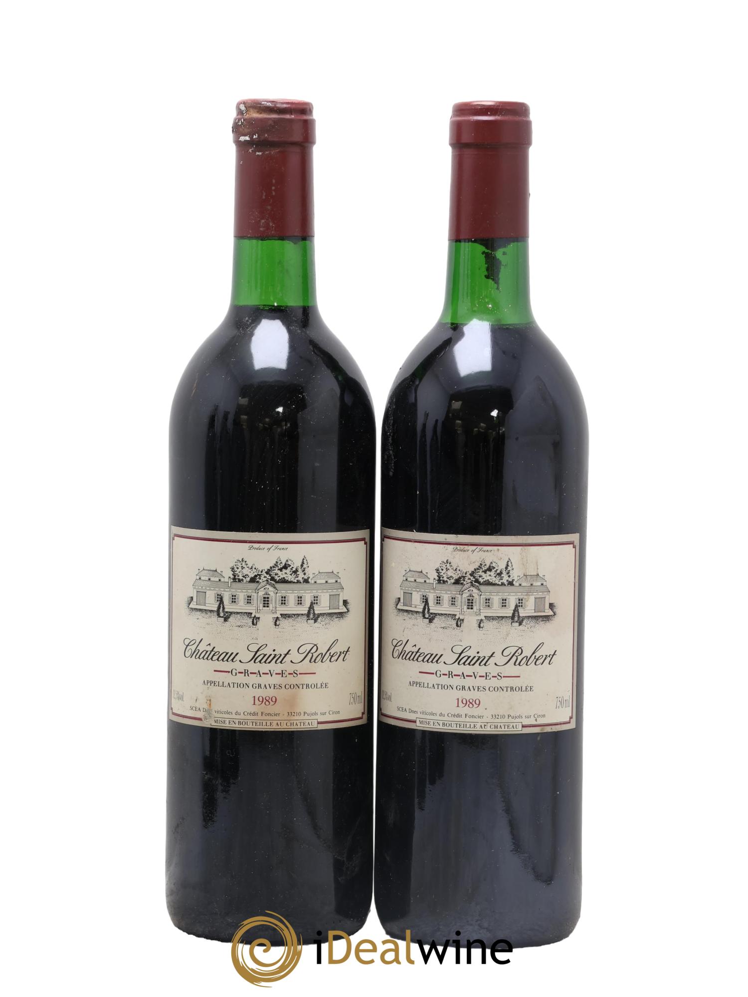 Château Saint-Robert 1989 - Lot de 2 bouteilles - 0