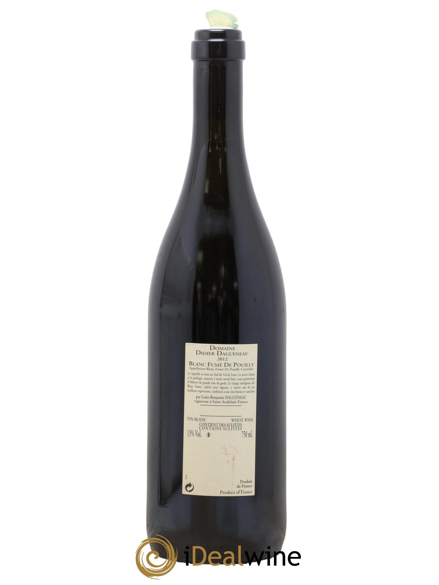 Pouilly-Fumé Buisson Renard Dagueneau (Domaine Didier - Louis-Benjamin) 2012 - Posten von 1 Flasche - 1