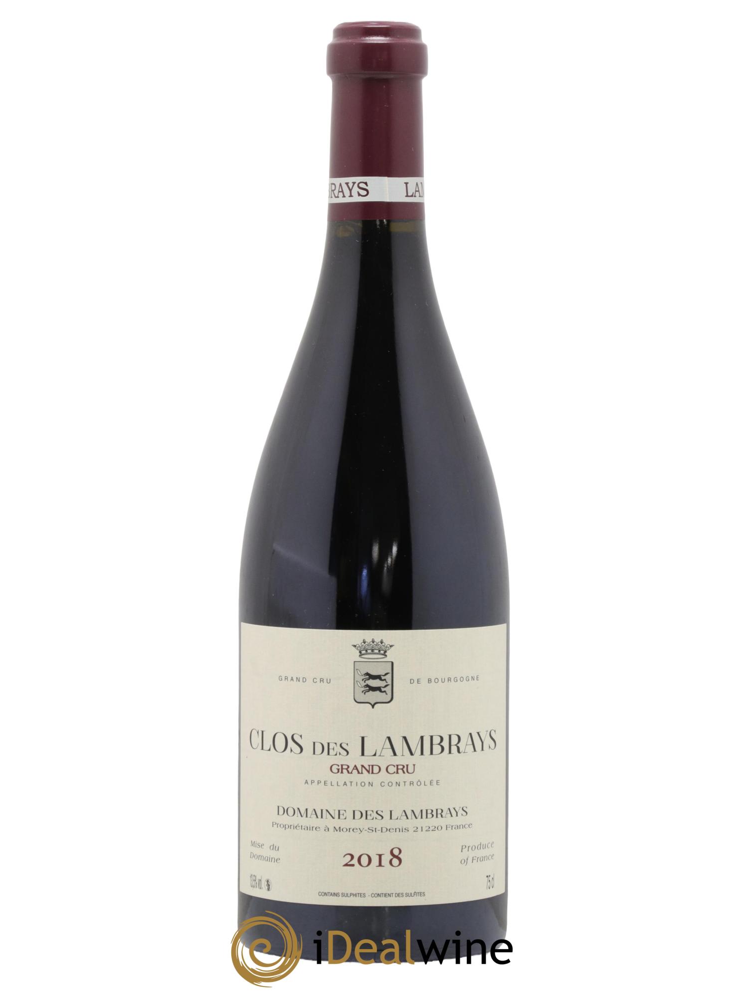 Clos des Lambrays Grand Cru Domaine des Lambrays 2018 - Lot de 1 bouteille - 0