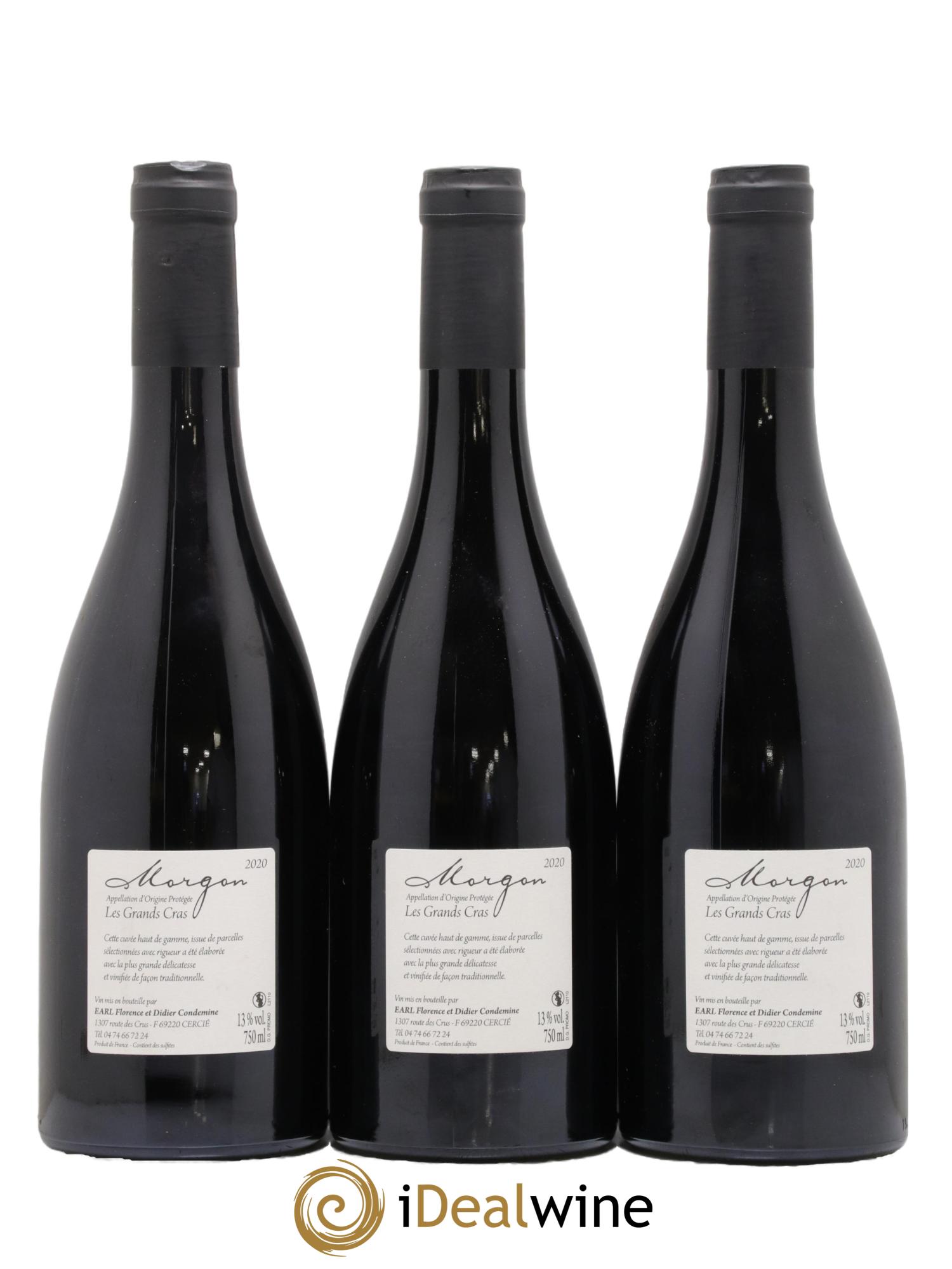 Morgon Grand Cras Didier Condemine 2020 - Lot de 3 bouteilles - 1