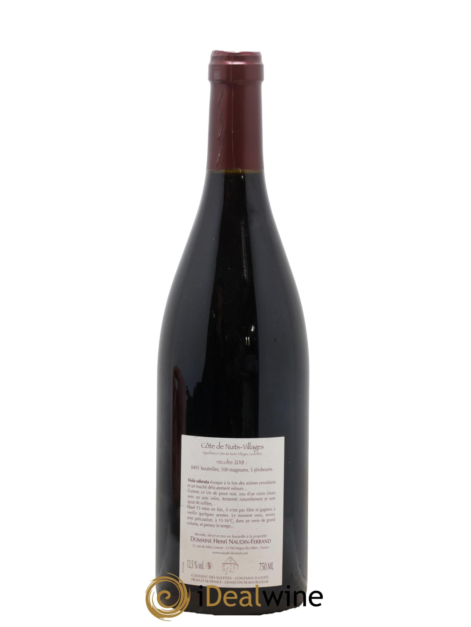 Côte de Nuits-Villages Viola Odorata Naudin-Ferrand (Domaine) 2018 - Lotto di 1 bottiglia - 1