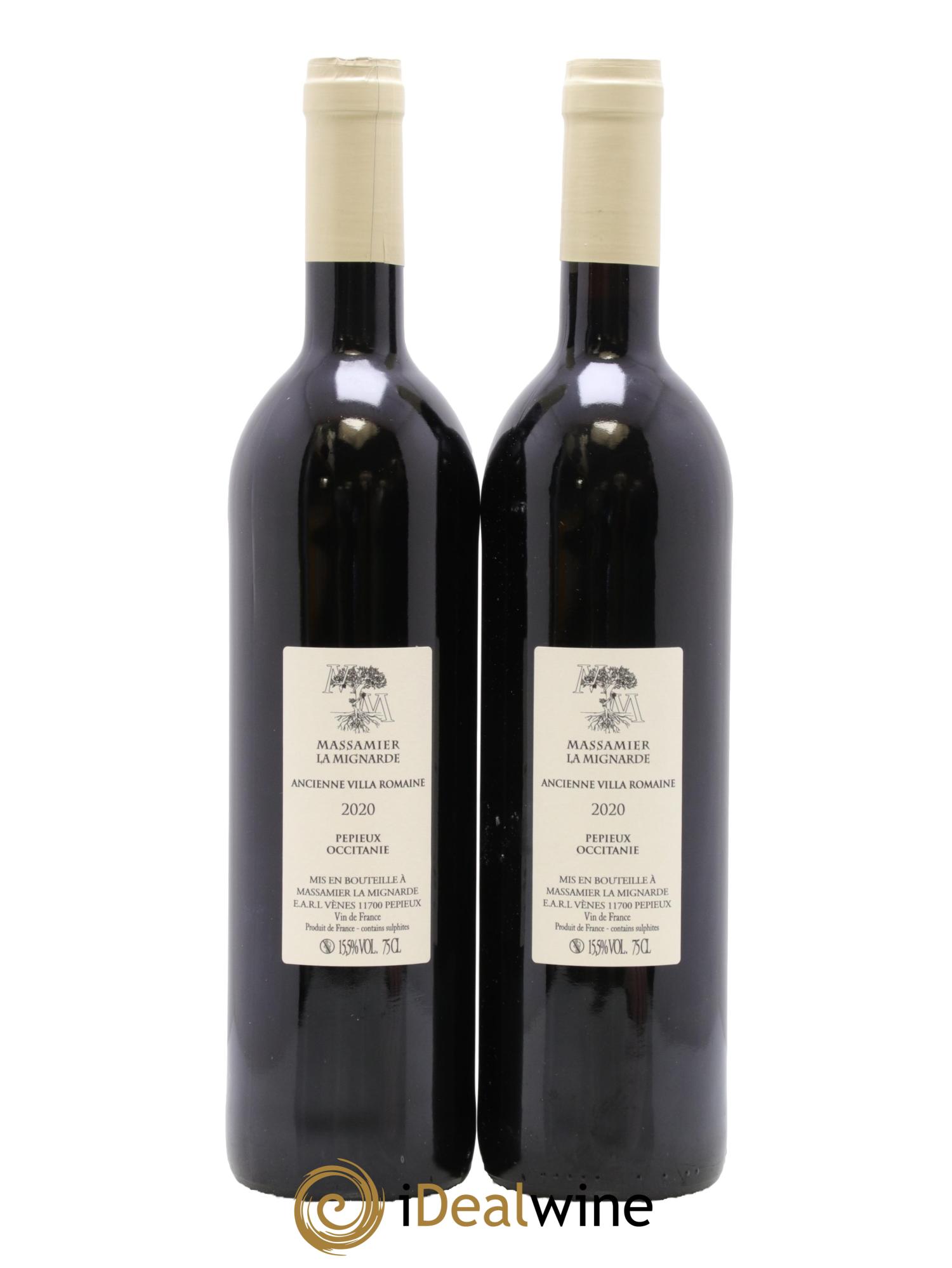 Vin de France Massamier La Mignarde Garouilhas 2020 - Lot de 2 bouteilles - 1