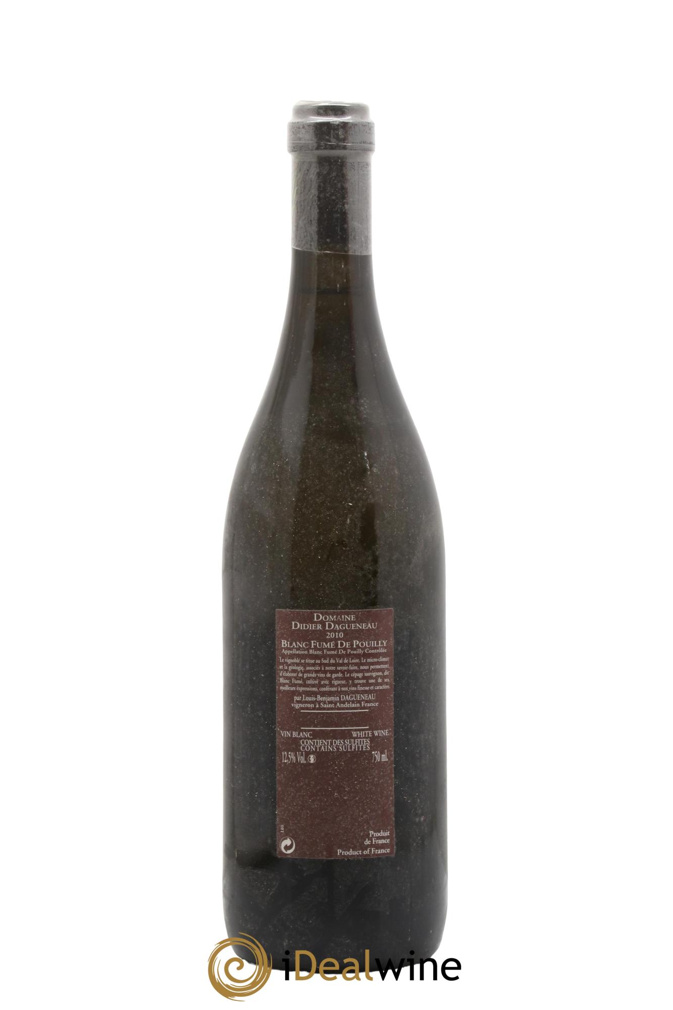 Vin de France (anciennement Pouilly-Fumé) Pur Sang Dagueneau (Domaine Didier - Louis-Benjamin) 2010 - Lot de 1 bouteille - 1
