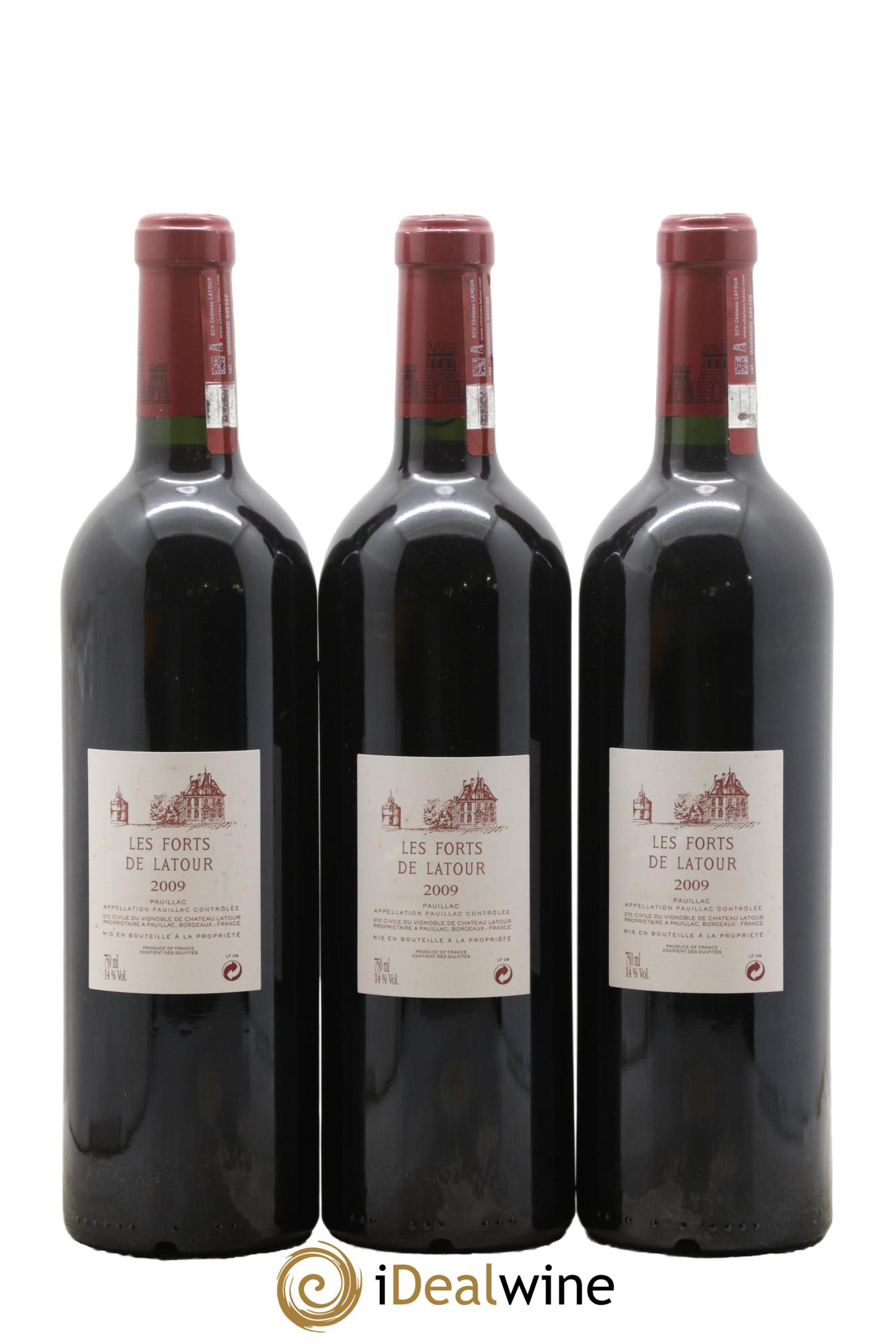 Les Forts de Latour Second Vin 2009 - Posten von 3 Flaschen - 1