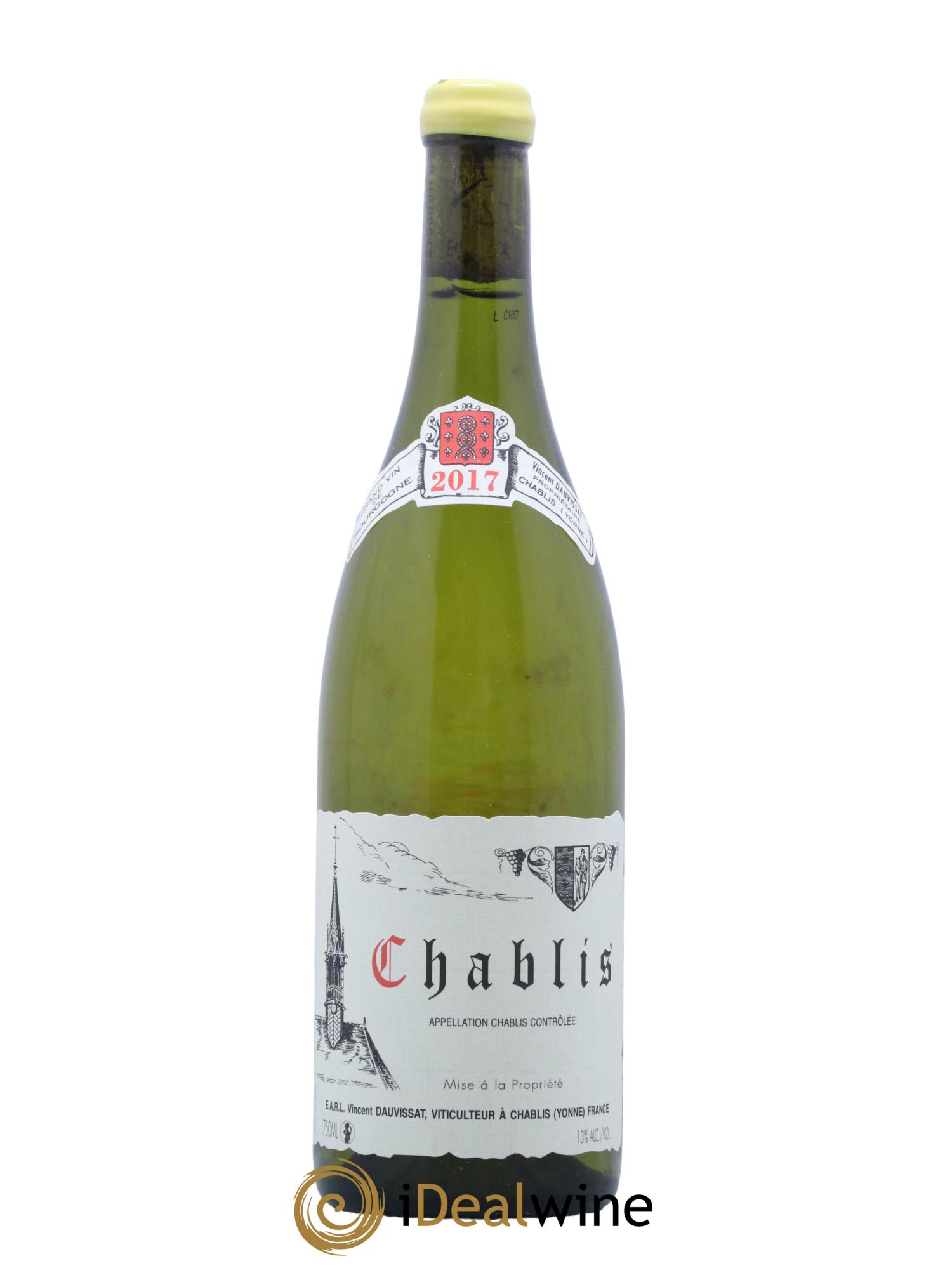 Chablis Vincent Dauvissat (Domaine) 2017 - Lot of 1 bottle - 0