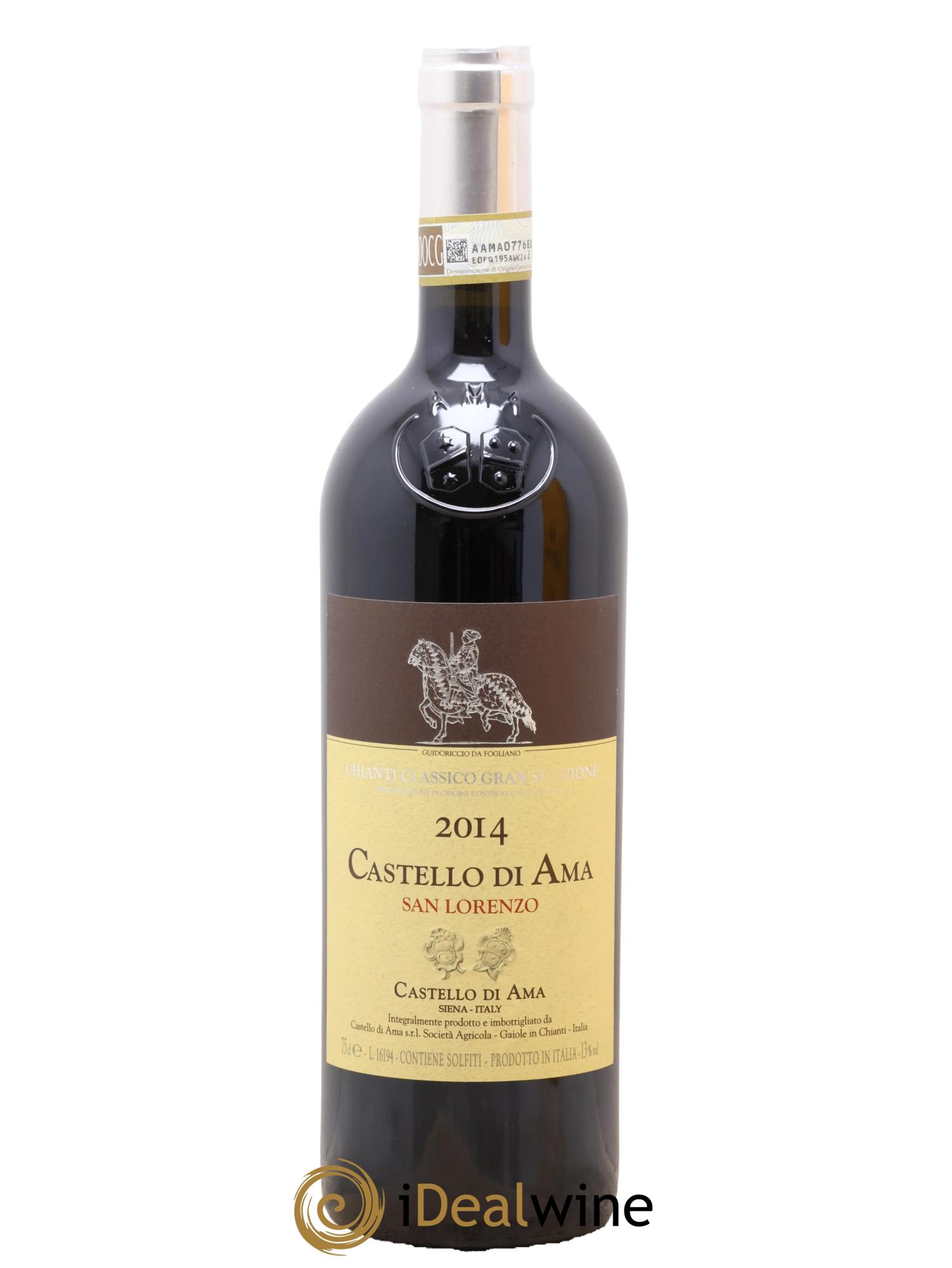 Chianti Classico DOCG San Lorenzo Castello di Ama 2014 - Lot de 1 bouteille - 1