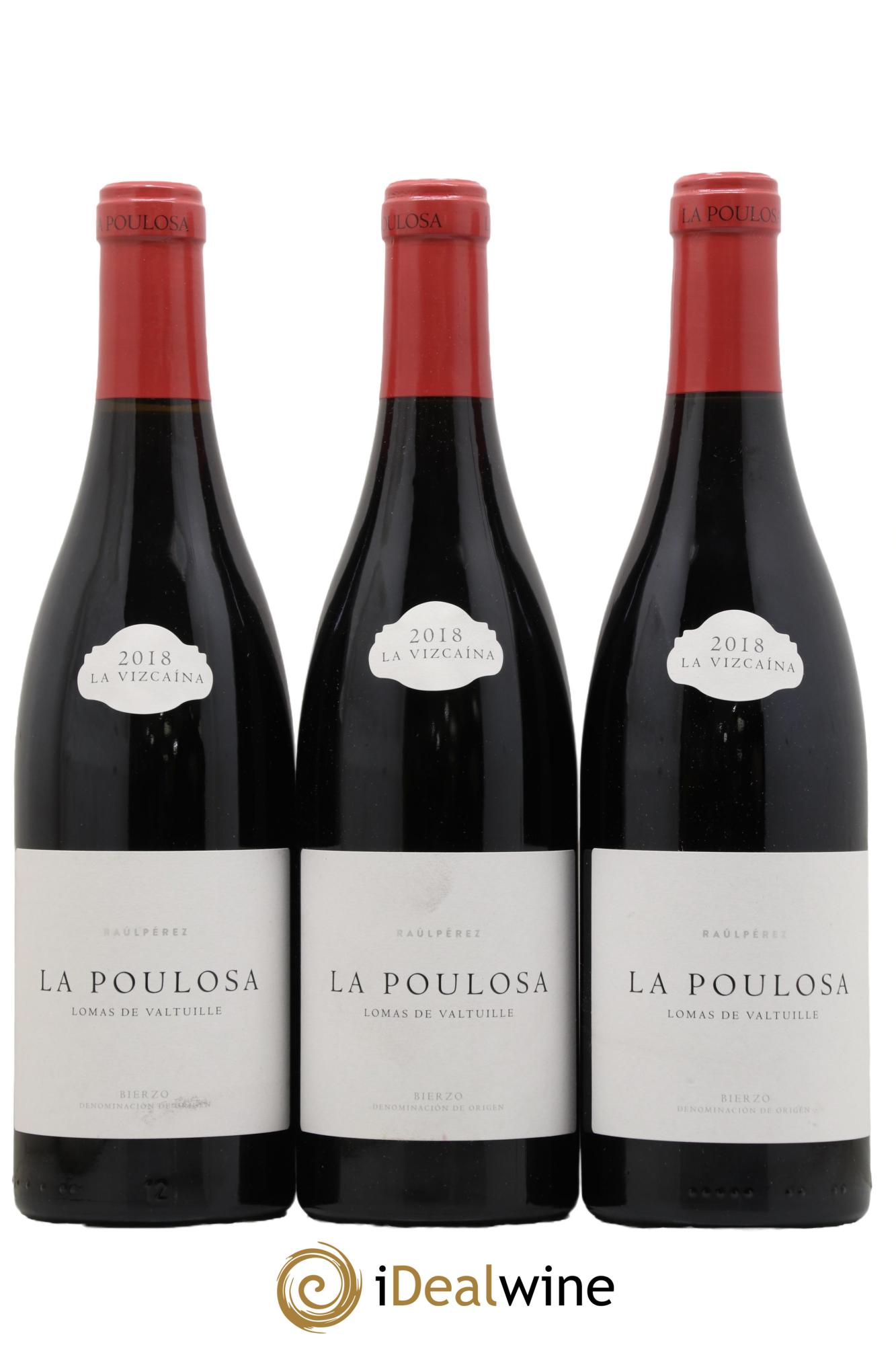 Bierzo DO La Poulosa Lomas De Valtuille La Vizcaina Raul Perez 2018 - Lot de 3 bouteilles - 0