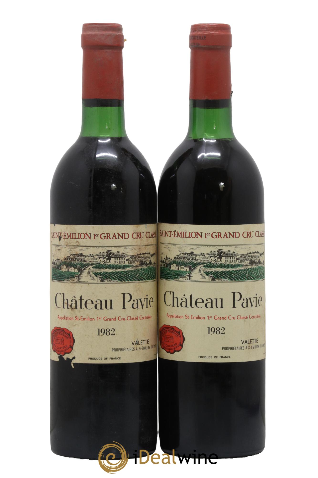 Château Pavie 1er Grand Cru Classé A 1982 - Lot de 2 bouteilles - 0