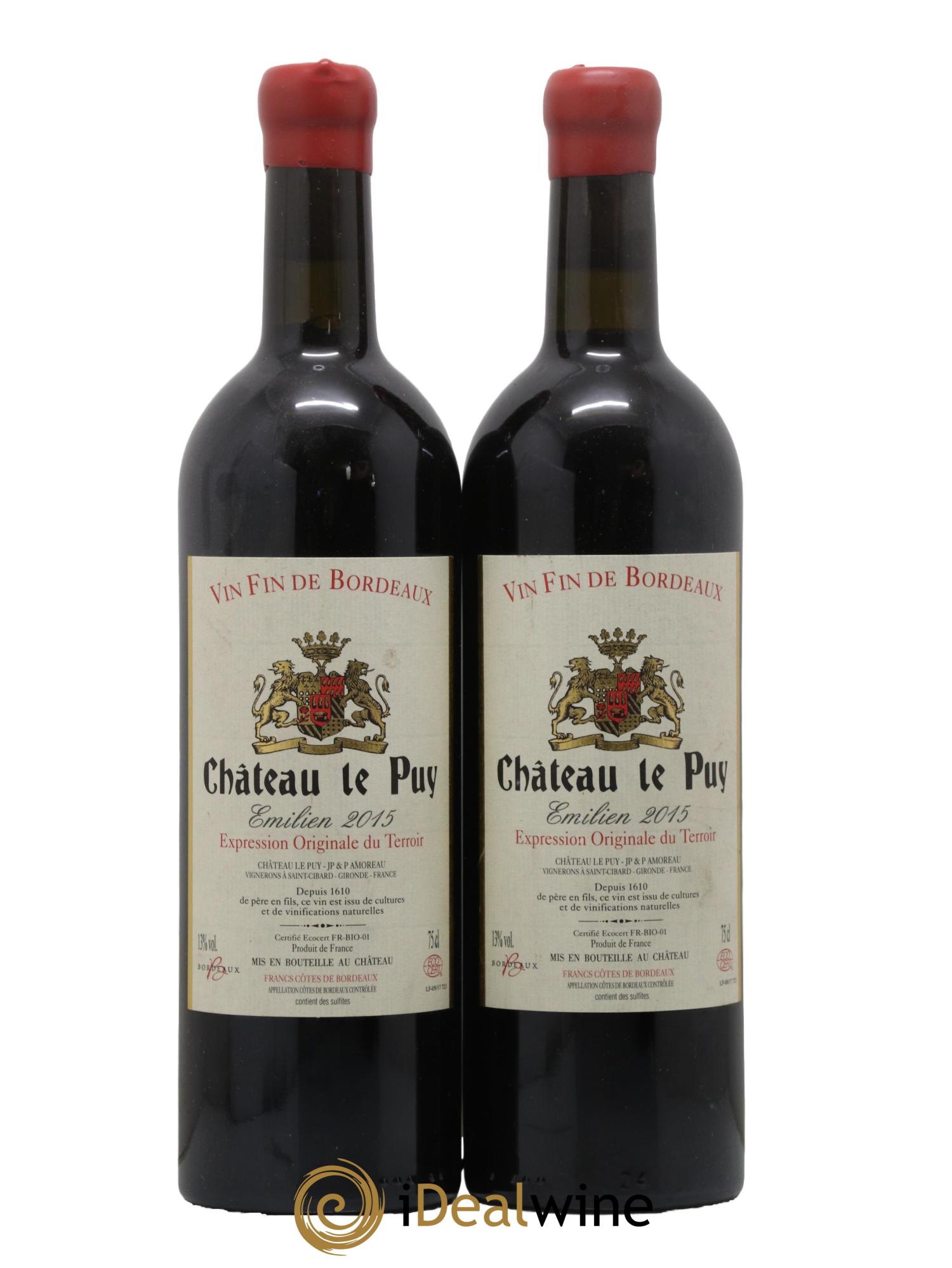 Le Puy - Cuvée Emilien 2015 - Lotto di 2 bottiglie - 0