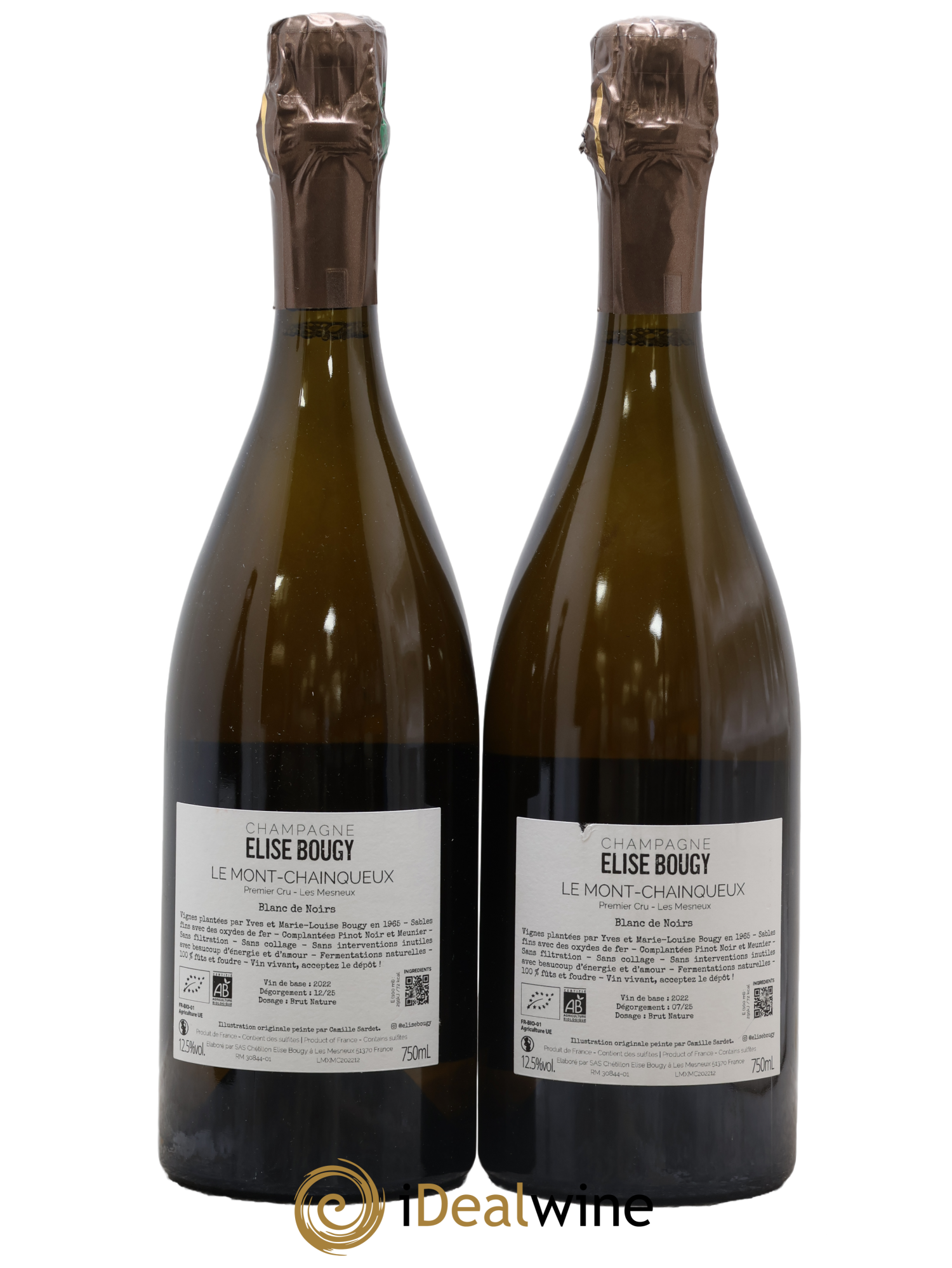 Les Mesneux Le Mont Chainqueux Elise Bougy - Lotto di 2 bottiglie - 1