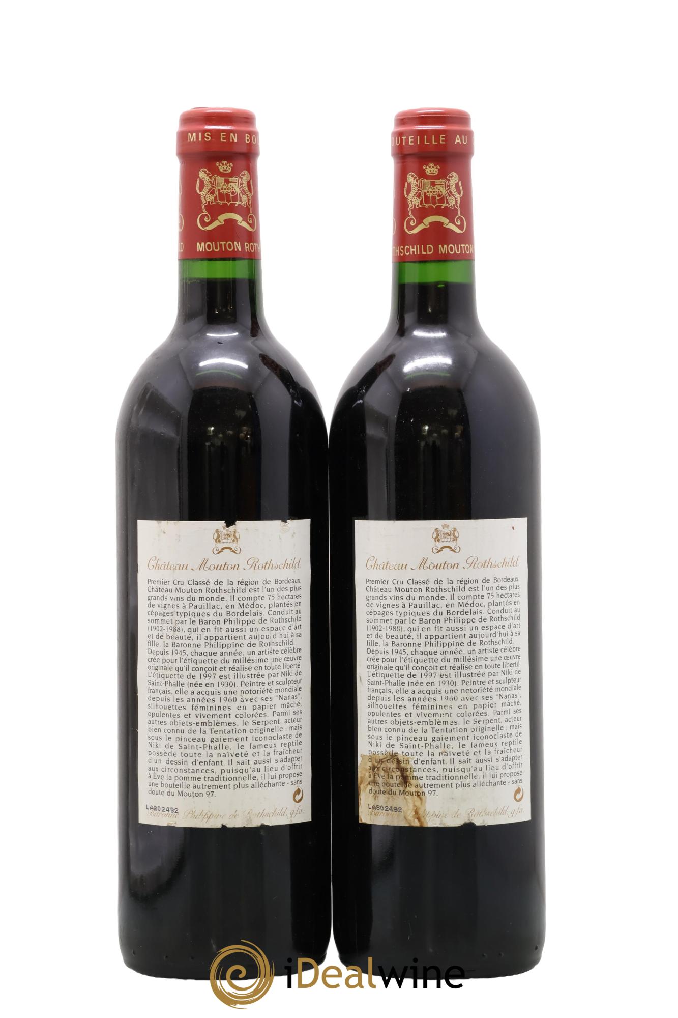 Château Mouton Rothschild 1er Grand Cru Classé 1997 - Posten von 2 Flaschen - 1