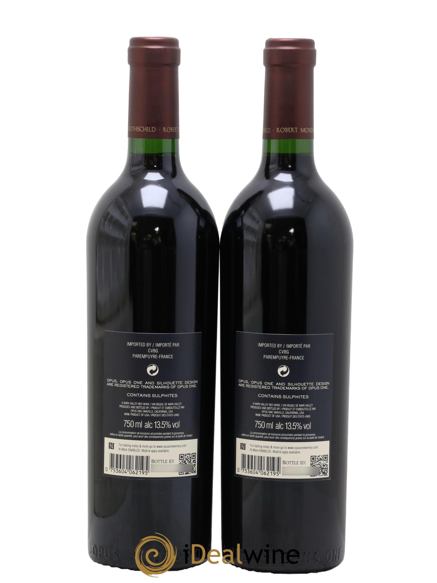 Napa Valley Opus One Robert Mondavi 2019 - Lotto di 2 bottiglie - 1