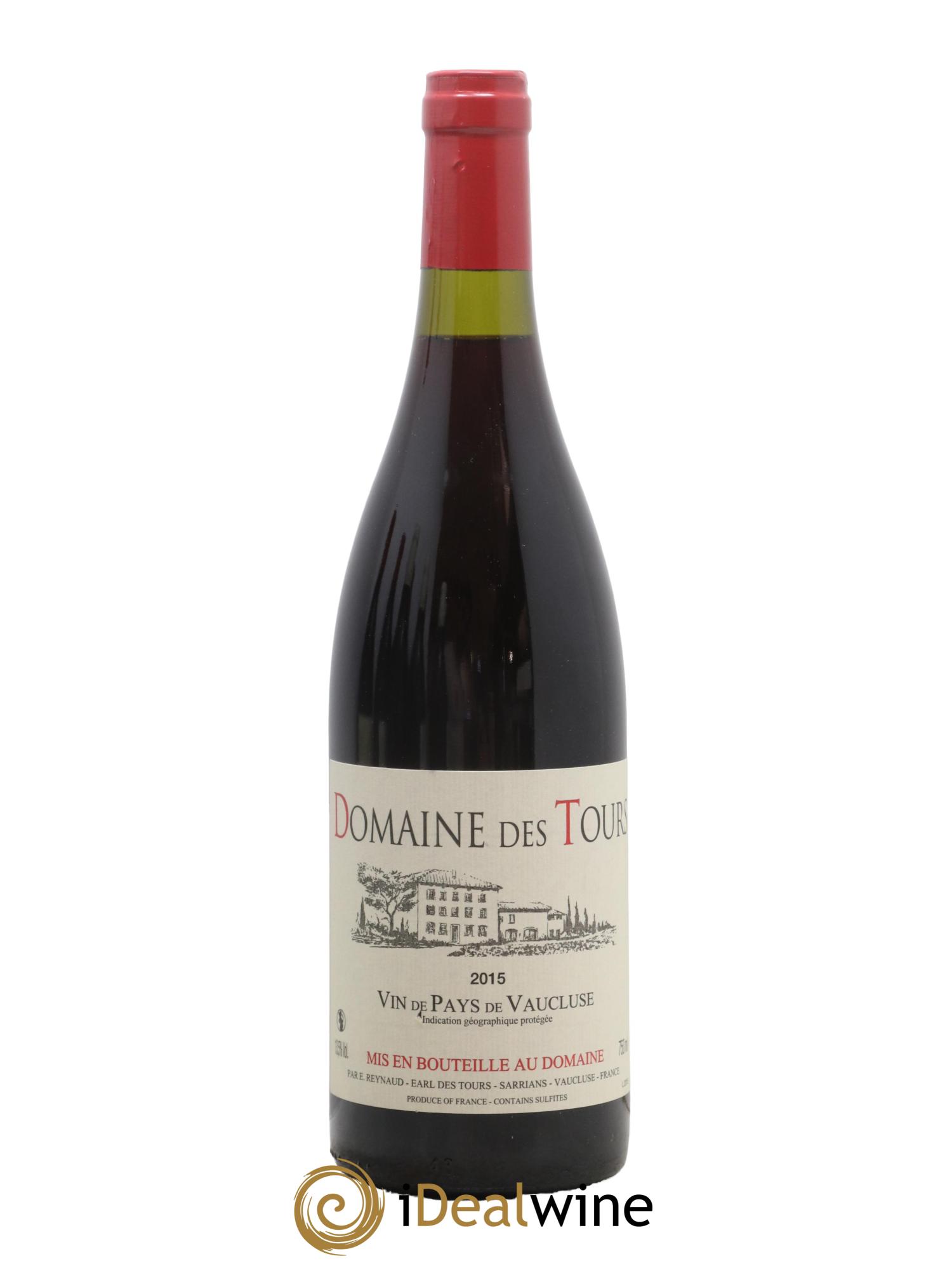Vaucluse (Vin de Pays de Vaucluse) Domaine des Tours Emmanuel Reynaud 2015 - Lot de 1 bouteille - 0