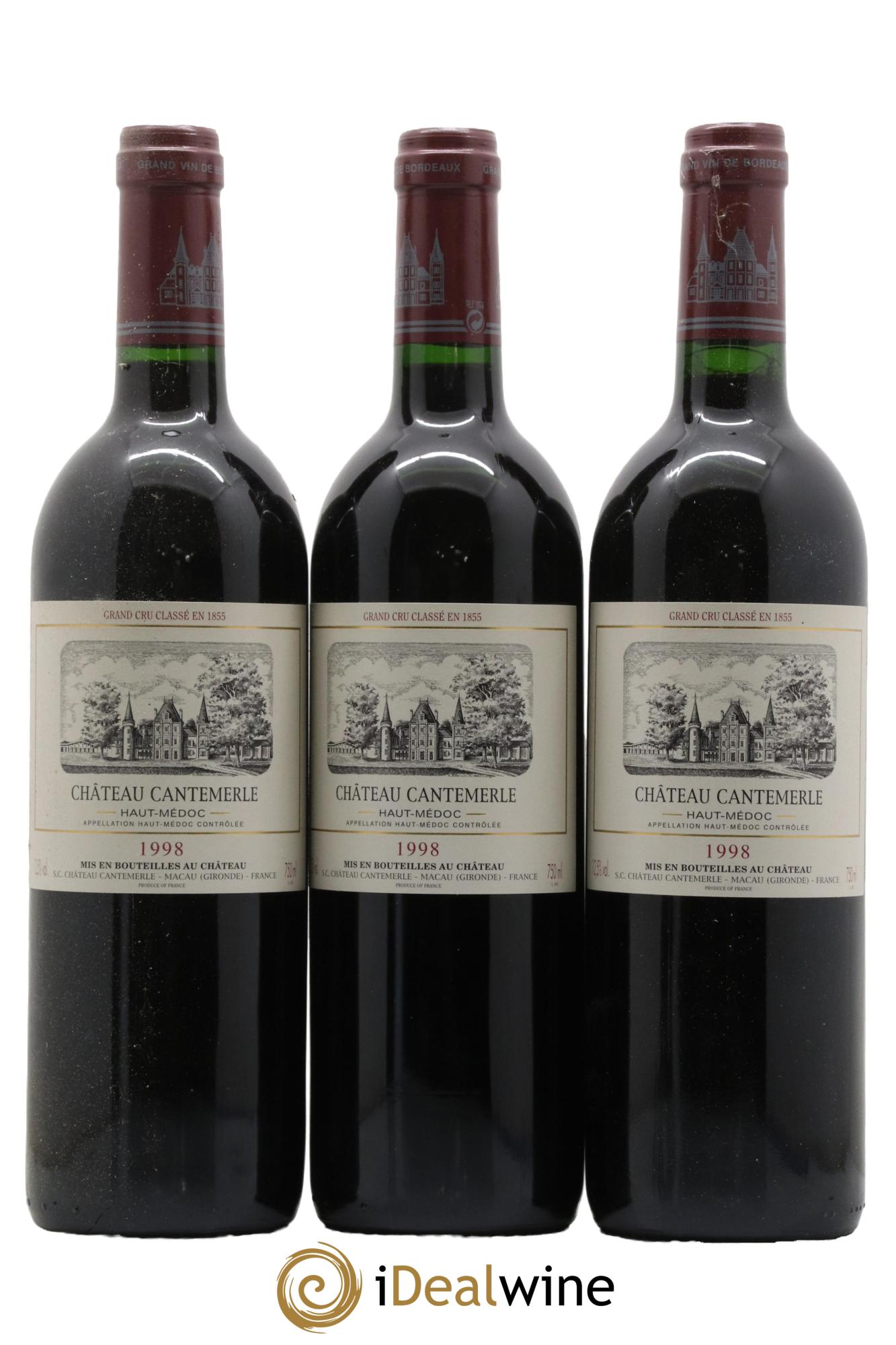 Château Cantemerle 5ème Grand Cru Classé 1998 - Lot of 12 bottles - 2
