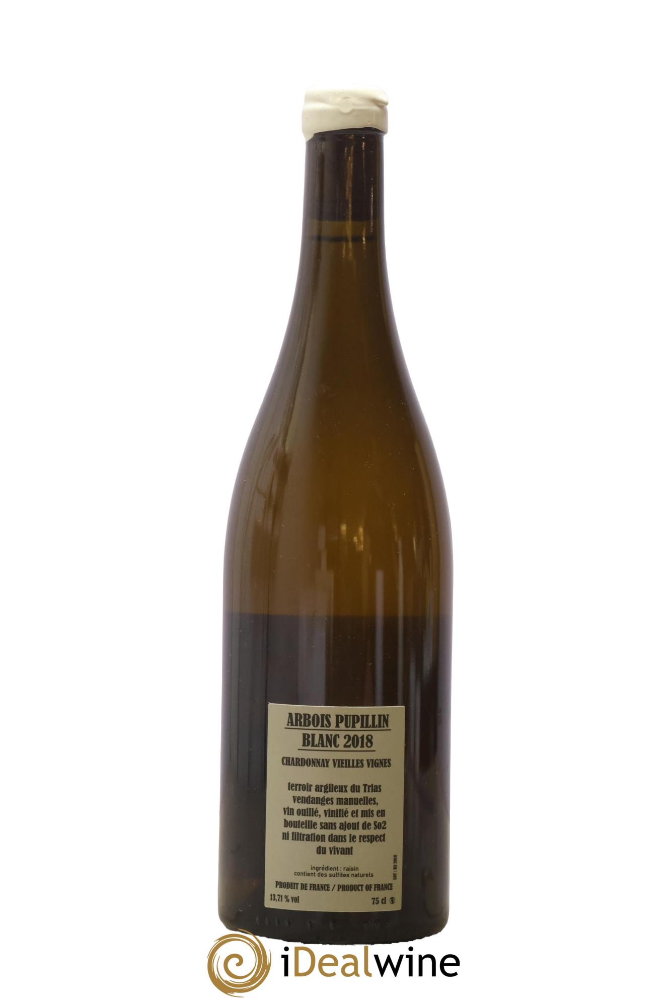 Arbois-Pupillin Chardonnay Vieilles vignes Adeline Houillon & Renaud Bruyère 2018 - Lot of 1 bottle - 1