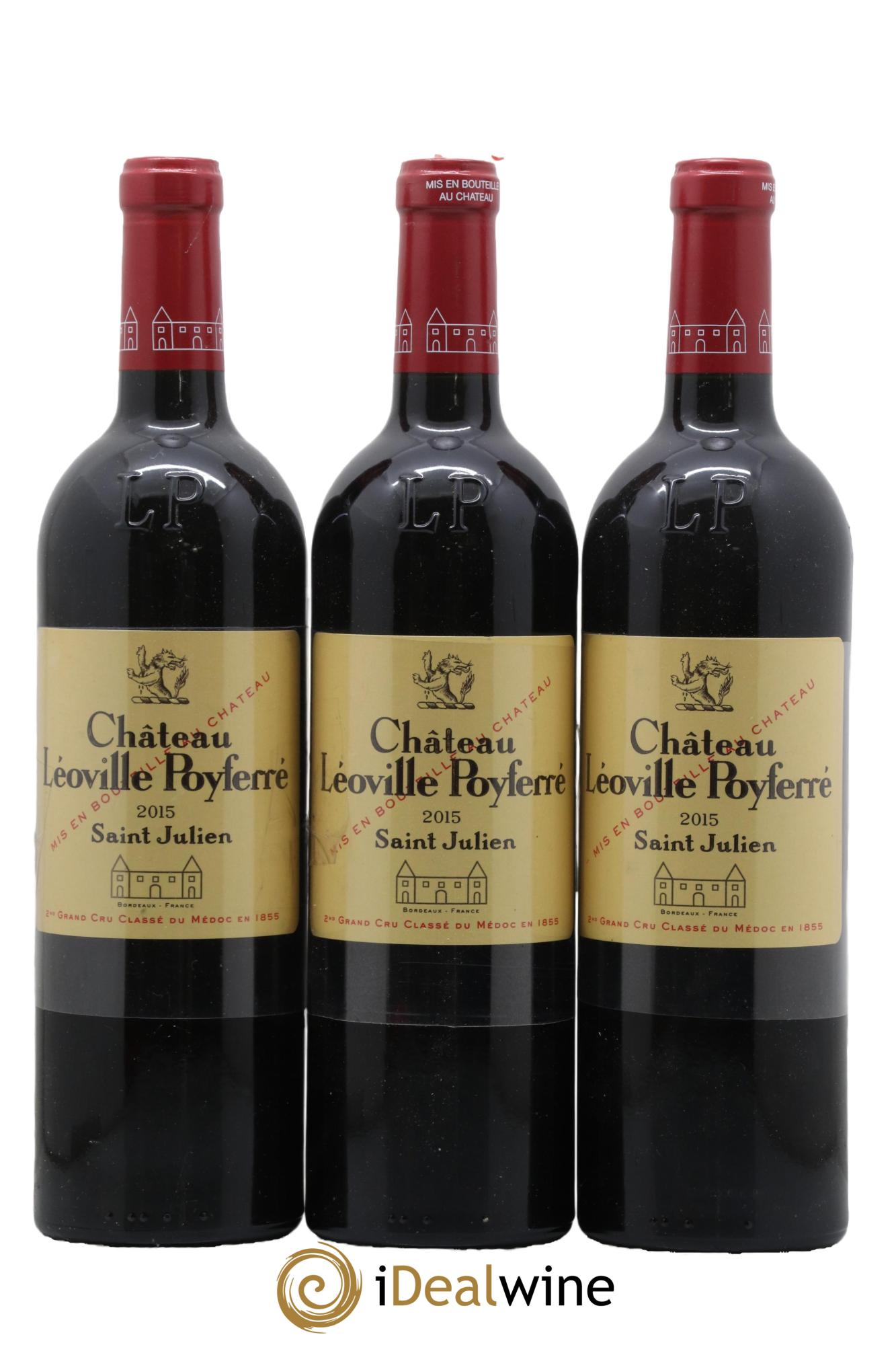 Château Léoville Poyferré 2ème Grand Cru Classé 2015 - Lot de 3 bouteilles - 0
