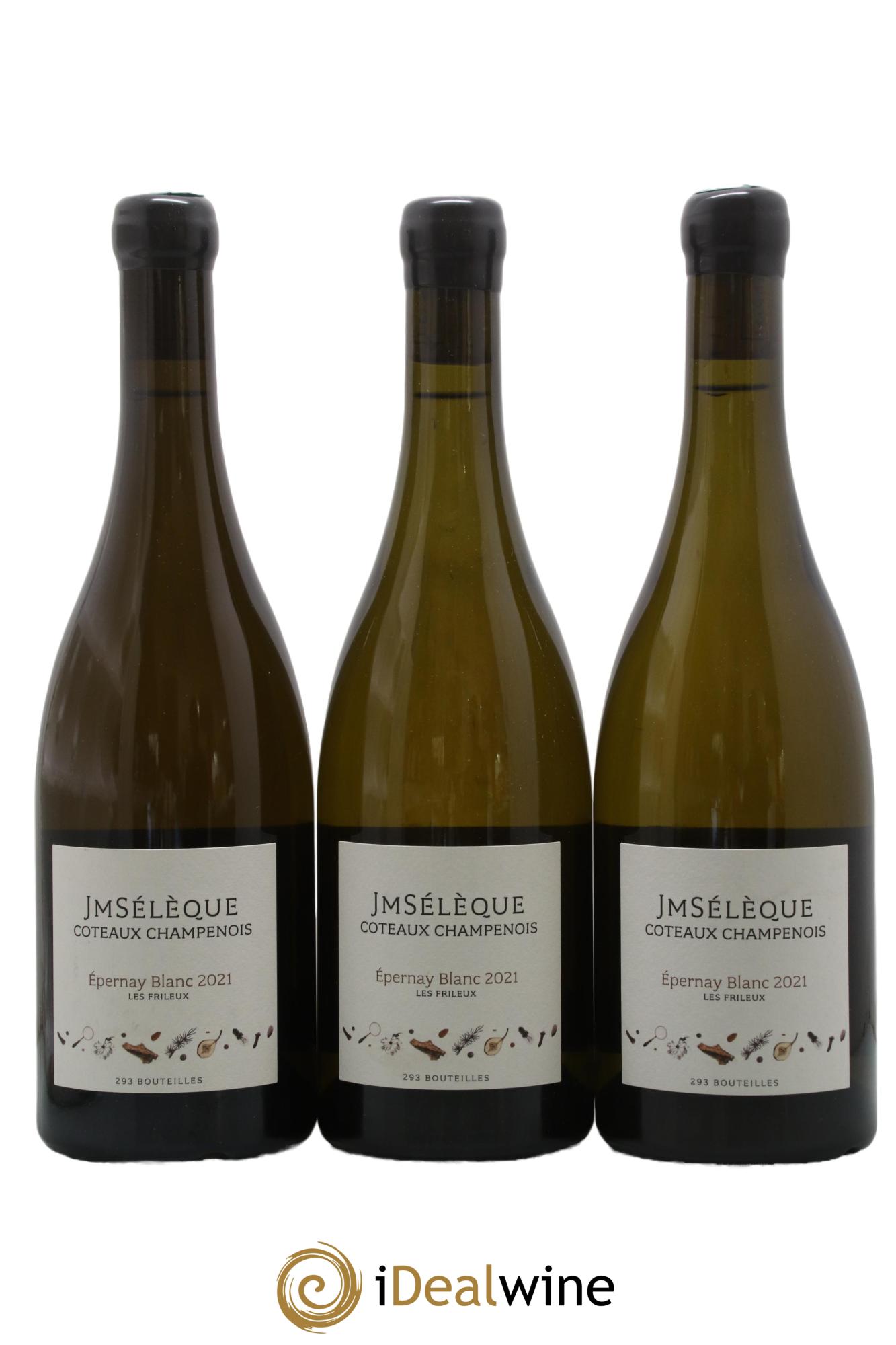 Coteaux Champenois Epernay Les Frileux Sélèque 2021 - Lot of 3 bottles - 0