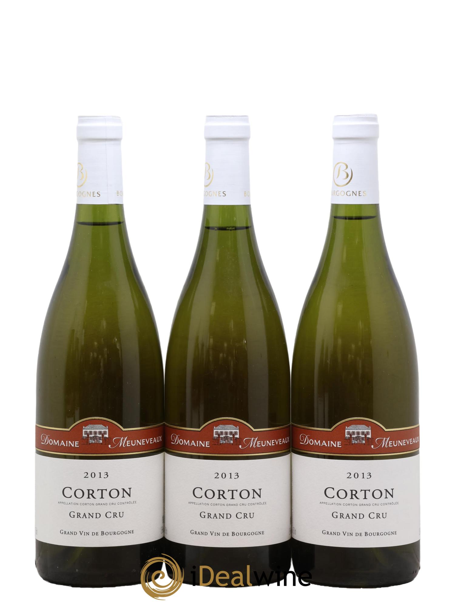 Corton Grand Cru Domaine Meuneveaux 2013 - Lot of 3 bottles - 0