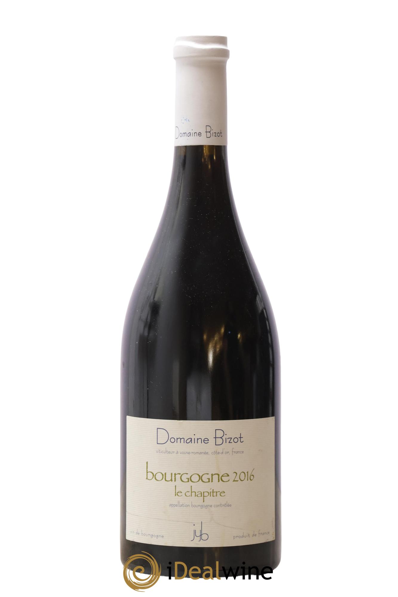 Bourgogne Le Chapitre Bizot (Domaine) 2016 - Posten von 1 Flasche - 0